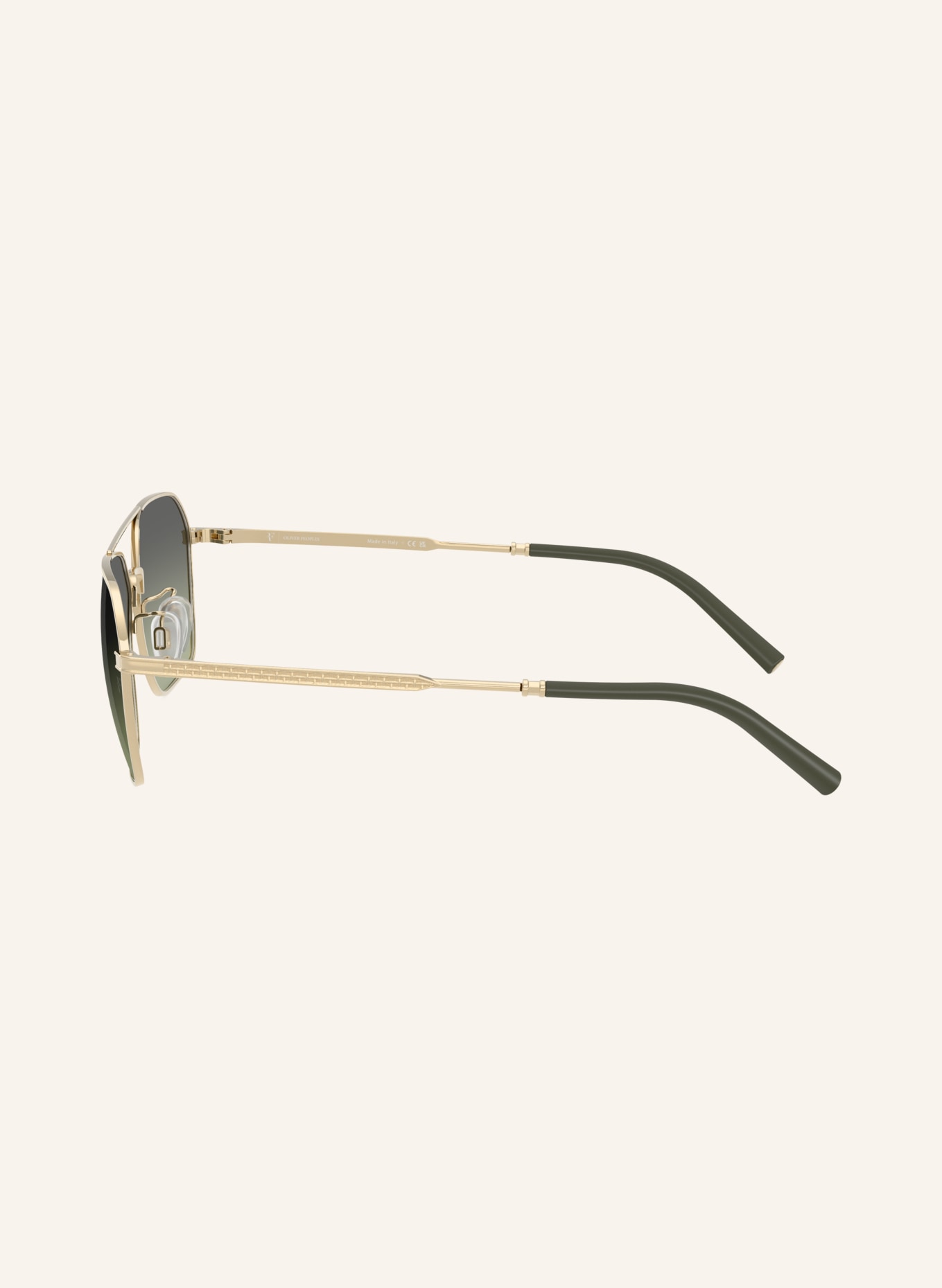 OLIVER PEOPLES Sunglasses OV1377S: GOLD/GREEN GRADIENT