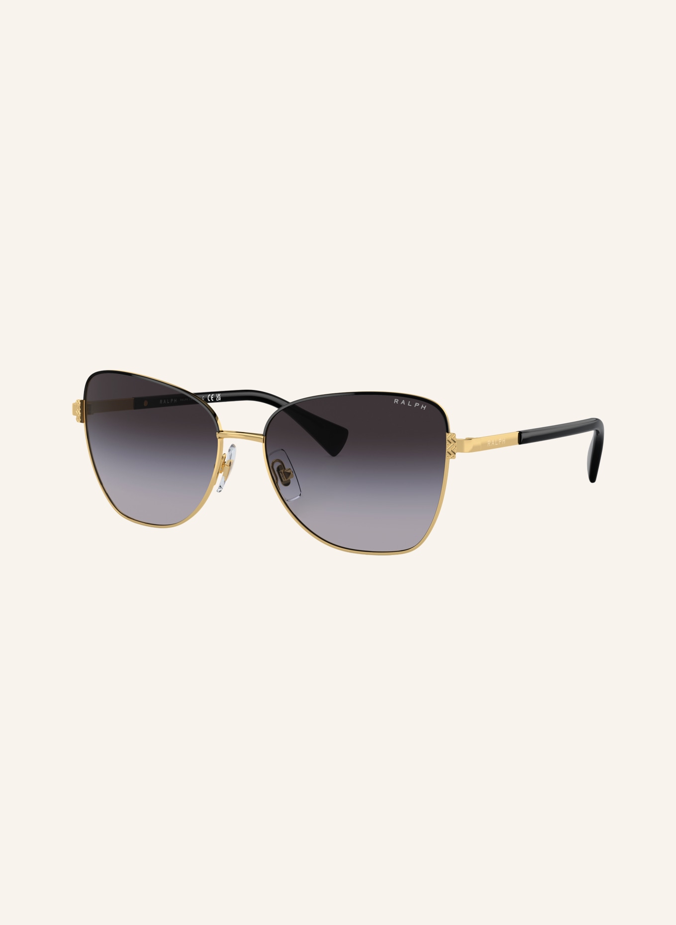 RALPH Sunglasses RA4146: GOLD/DARK GREY GRADIENT