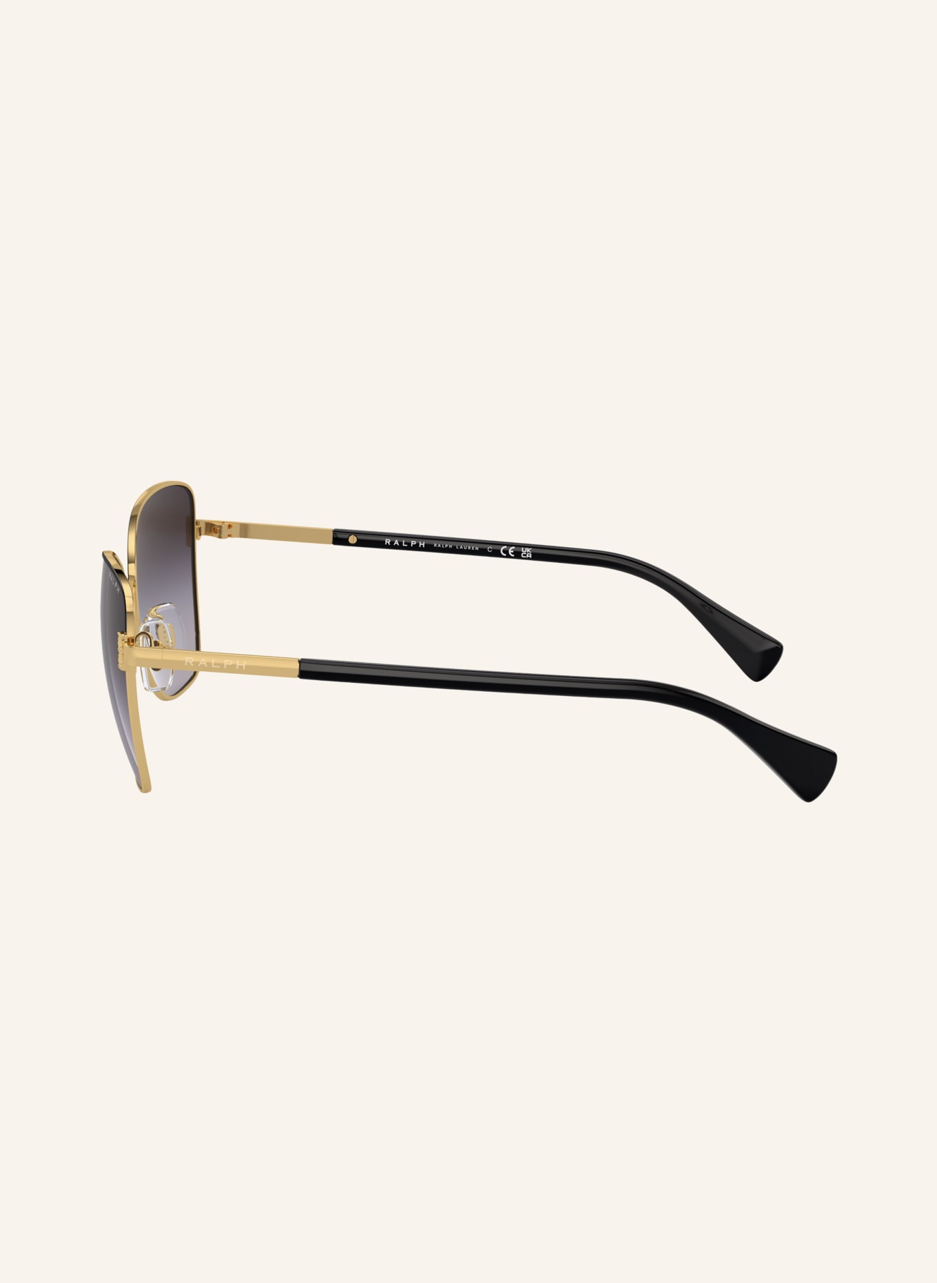 RALPH Sunglasses RA4146: GOLD/DARK GREY GRADIENT