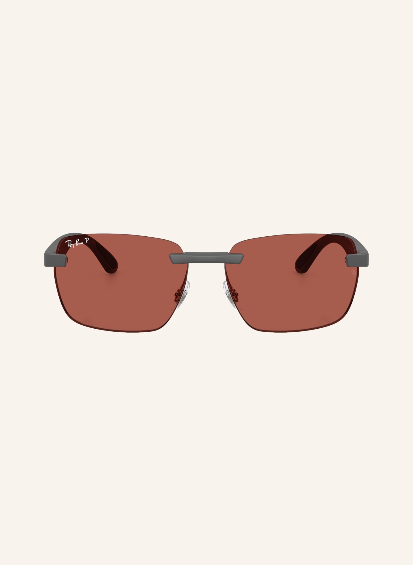 Ray-Ban Sonnenbrille RB4470CH: GRAU/ ROT POLARISIERT