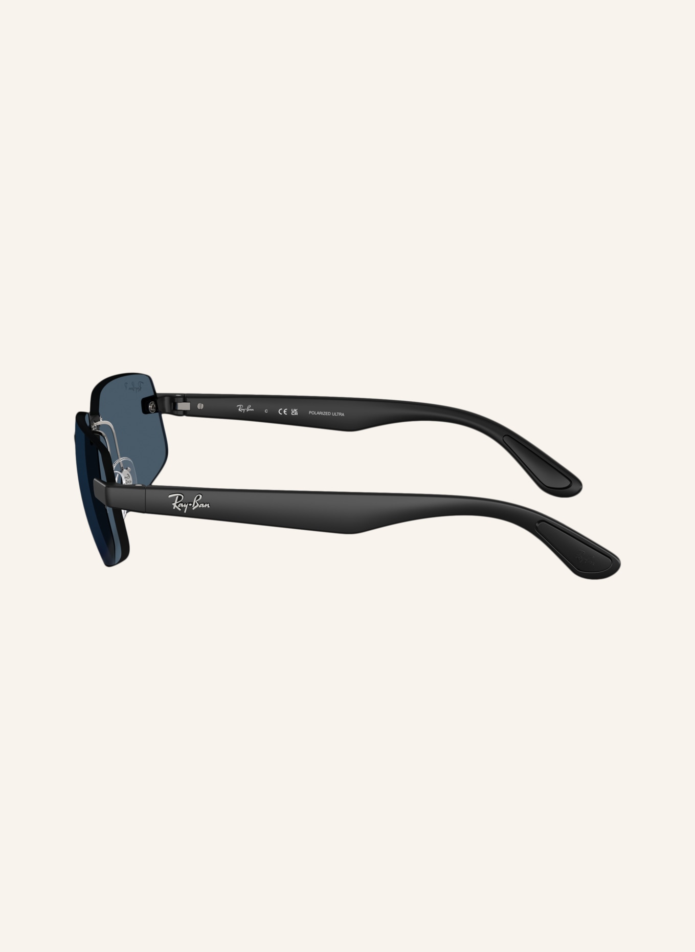 Ray-Ban Sonnenbrille RB4475CH: SCHWARZ/ BLAU POLARISIERT