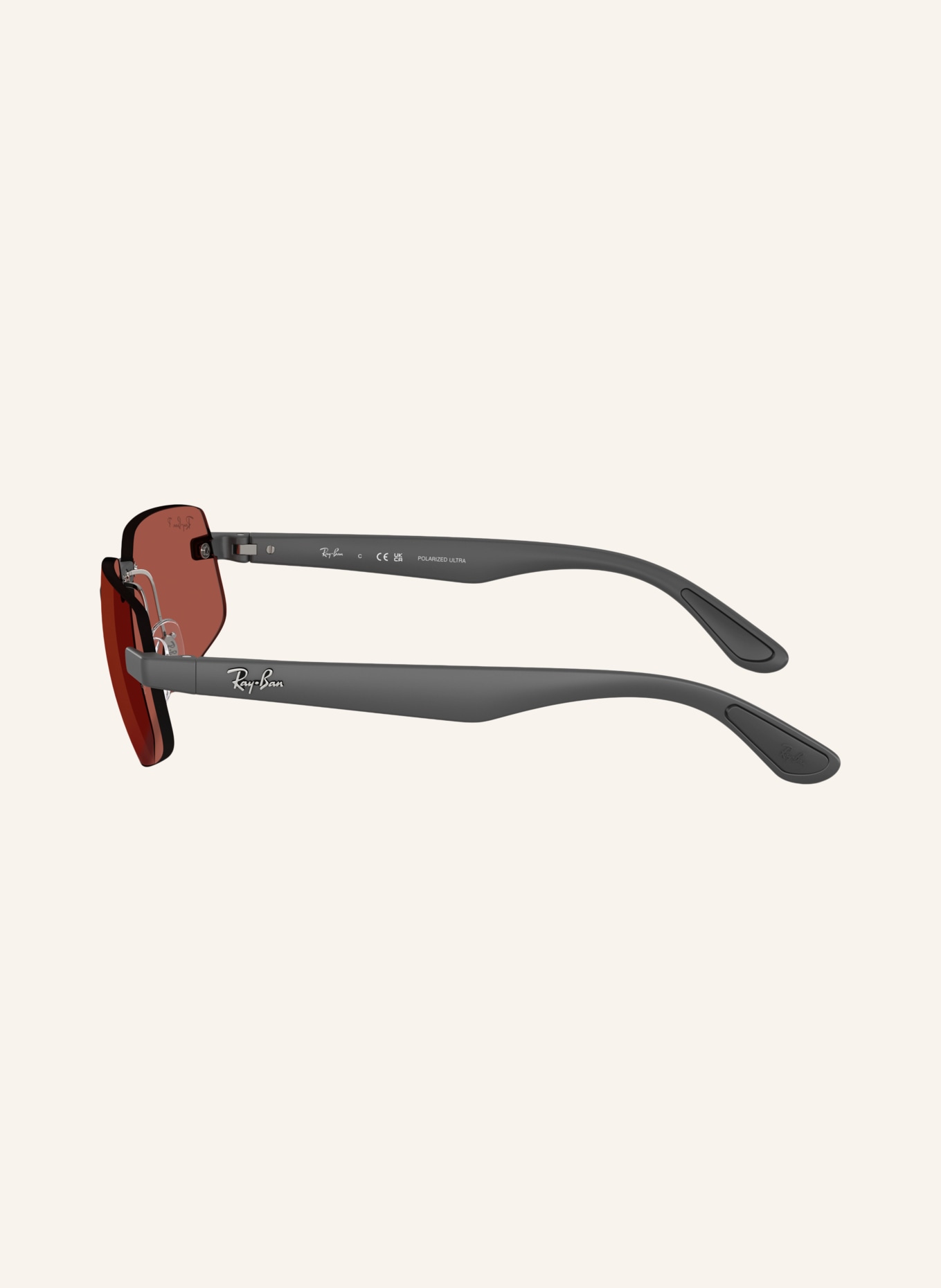 Ray-Ban Lunettes de soleil RB4475CH: GRIS/ROUGE POLARISÉ