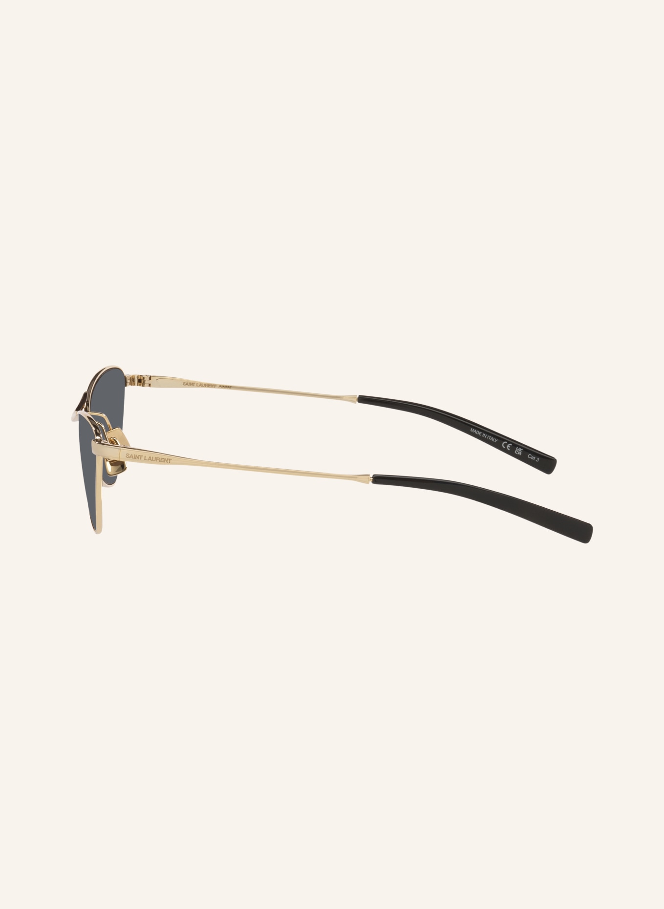 SAINT LAURENT Sonnenbrille YS000886: GOLD/ DUNKELGRAU