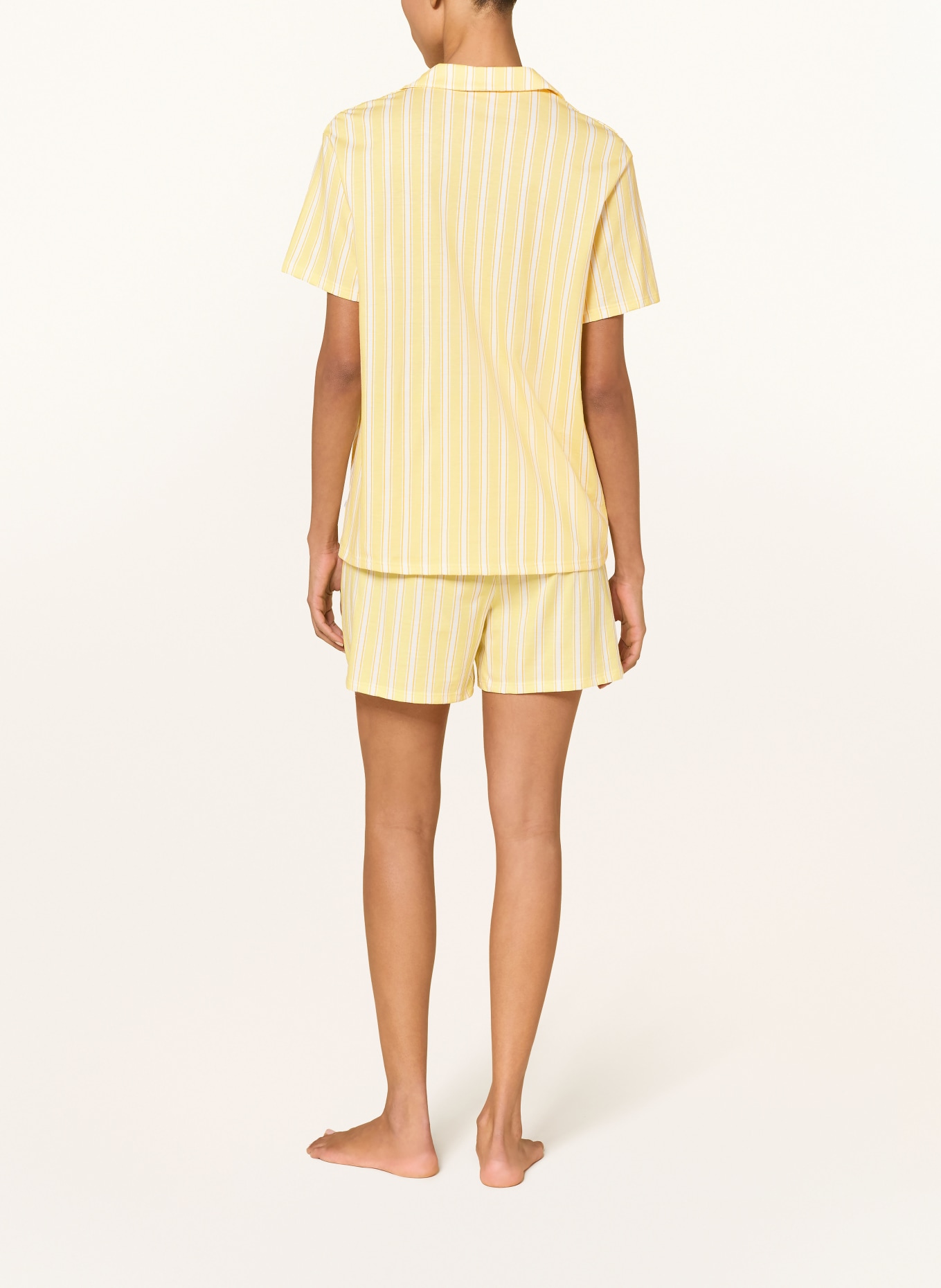 CALIDA Schlafshorts FAVOURITES OCEAN: GELB / CREME / DUNKELGELB