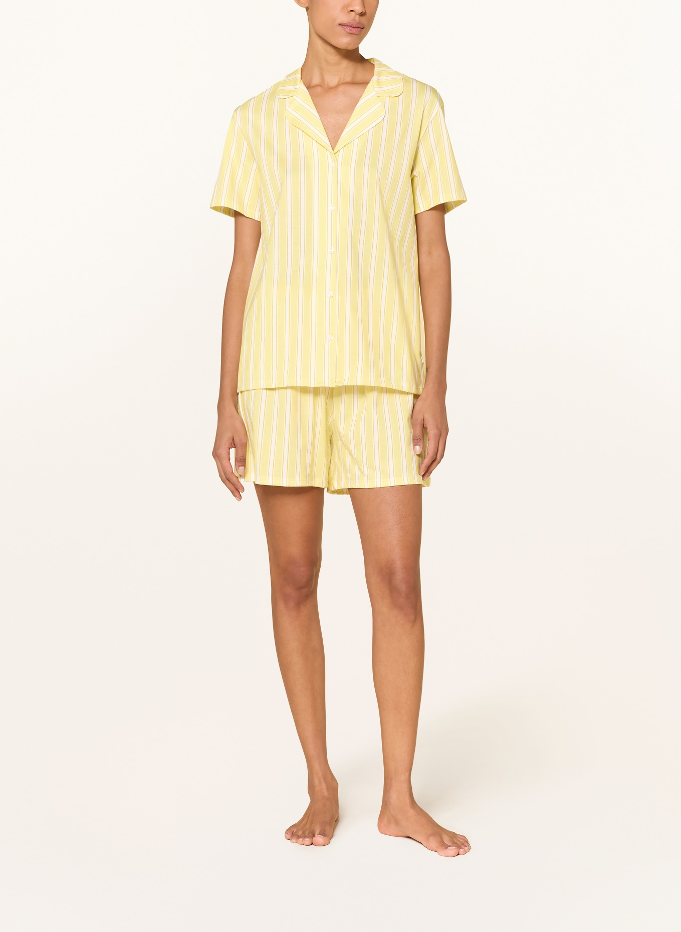 CALIDA Chemise de nuit FAVOURITES OCEAN: JAUNE / ÉCRU / JAUNE FONCÉ