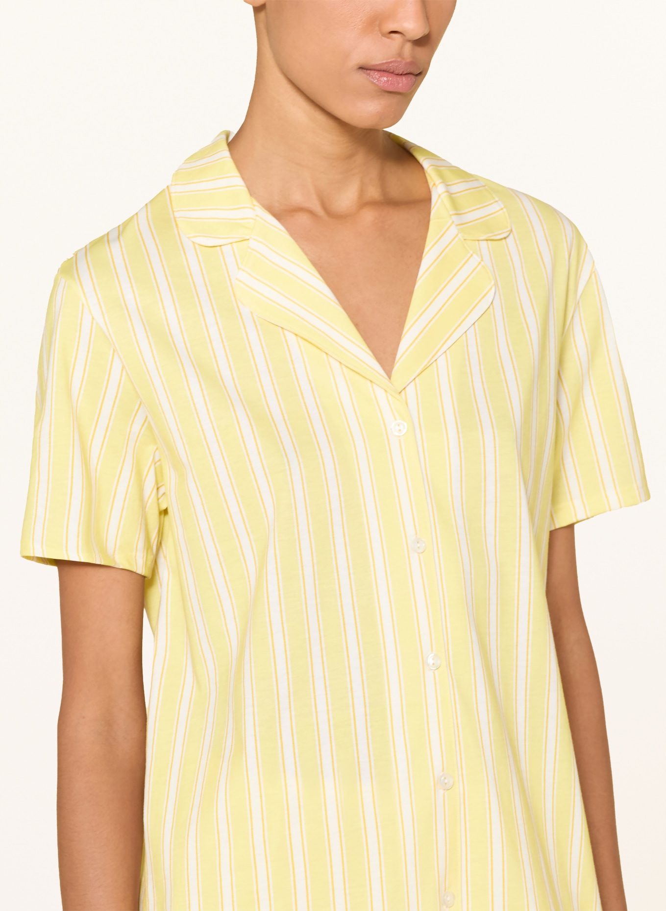 CALIDA Chemise de nuit FAVOURITES OCEAN: JAUNE / ÉCRU / JAUNE FONCÉ