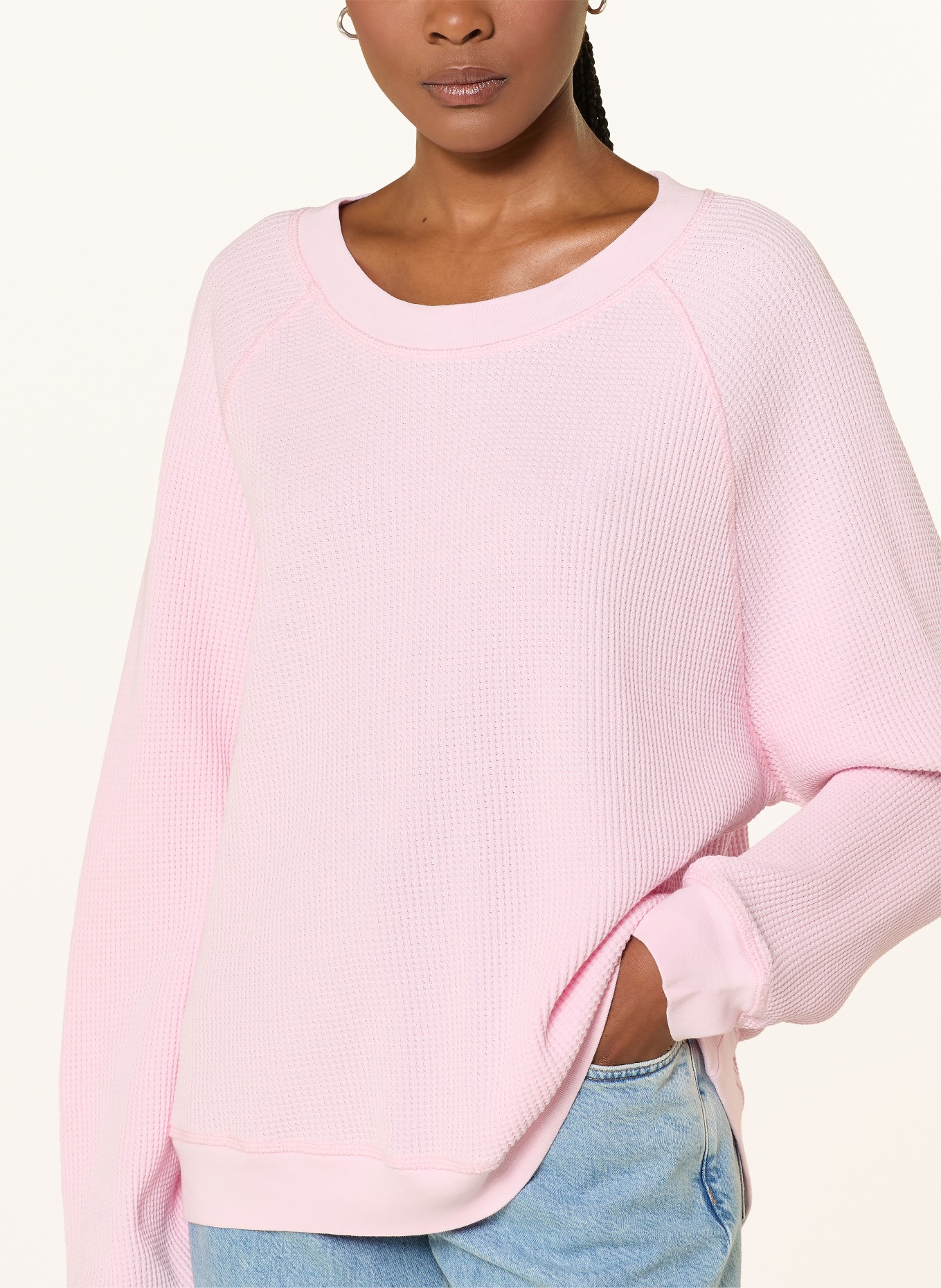 American Vintage Mikina USCOW: SVĚTLE RŮŽOVÁ