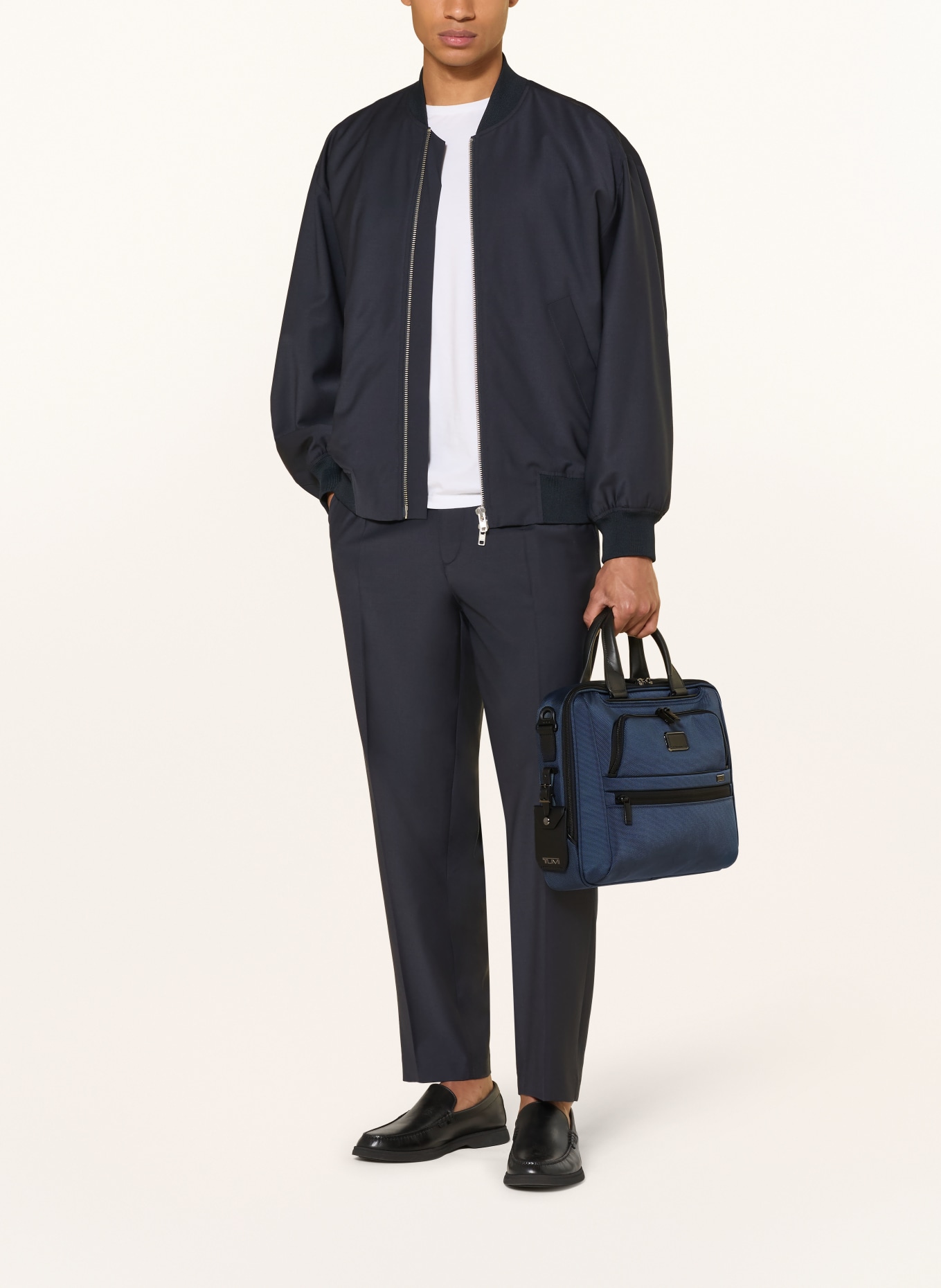 TUMI ALPHA Business-Tasche MEDIUM: DUNKELBLAU / SILBER