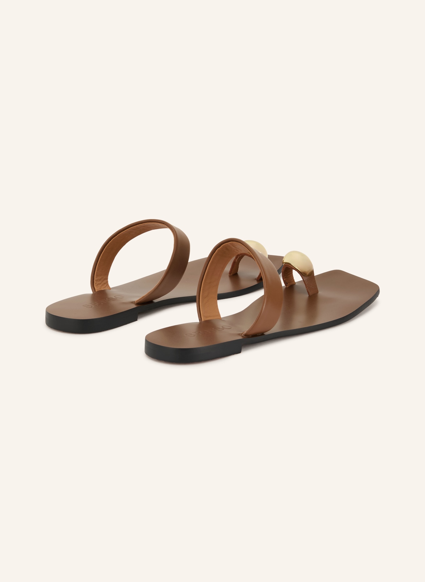 SENSO Zehentrenner OLGA: BRAUN / GOLD