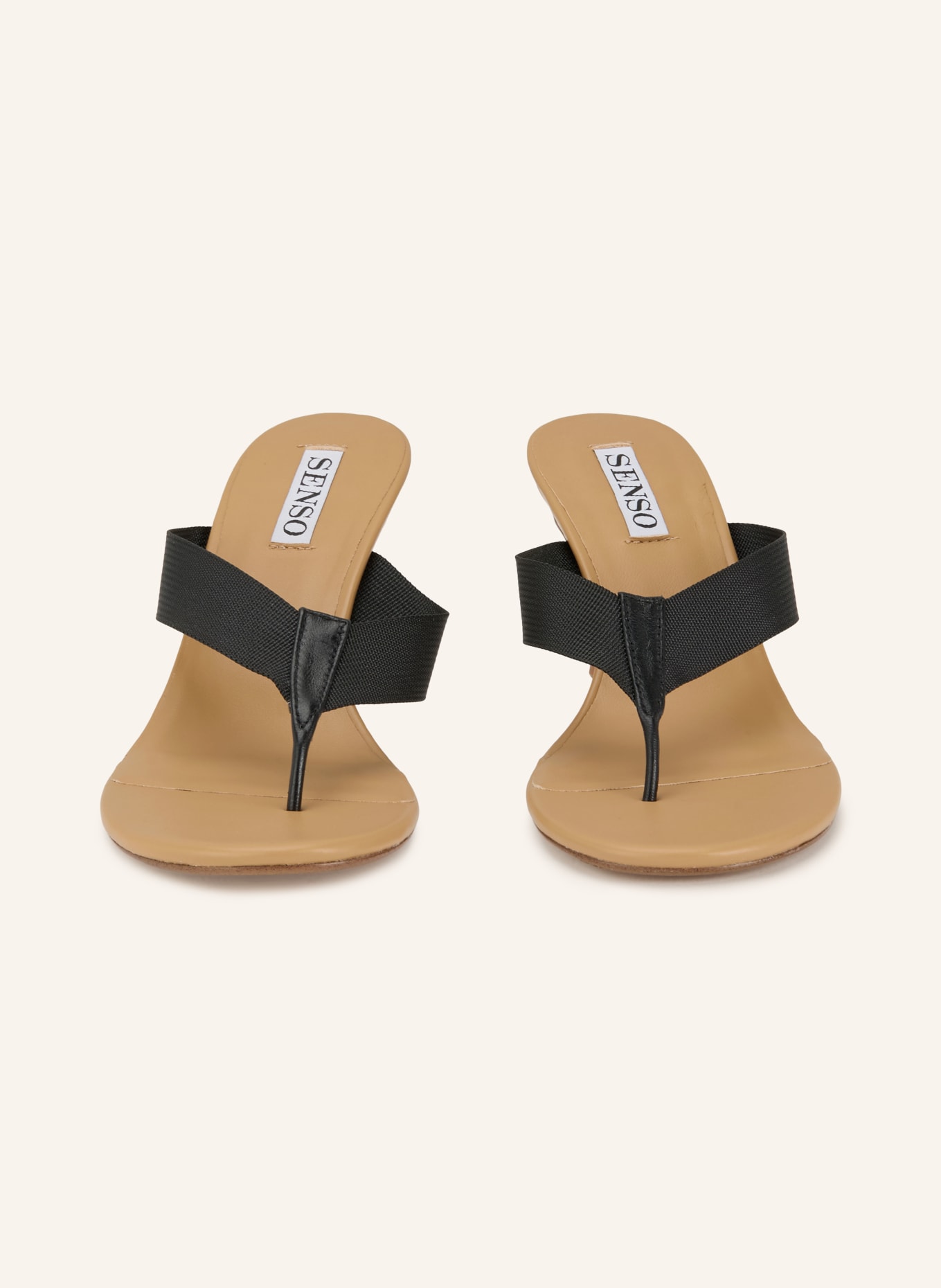 SENSO Zehentrenner: SCHWARZ / BEIGE