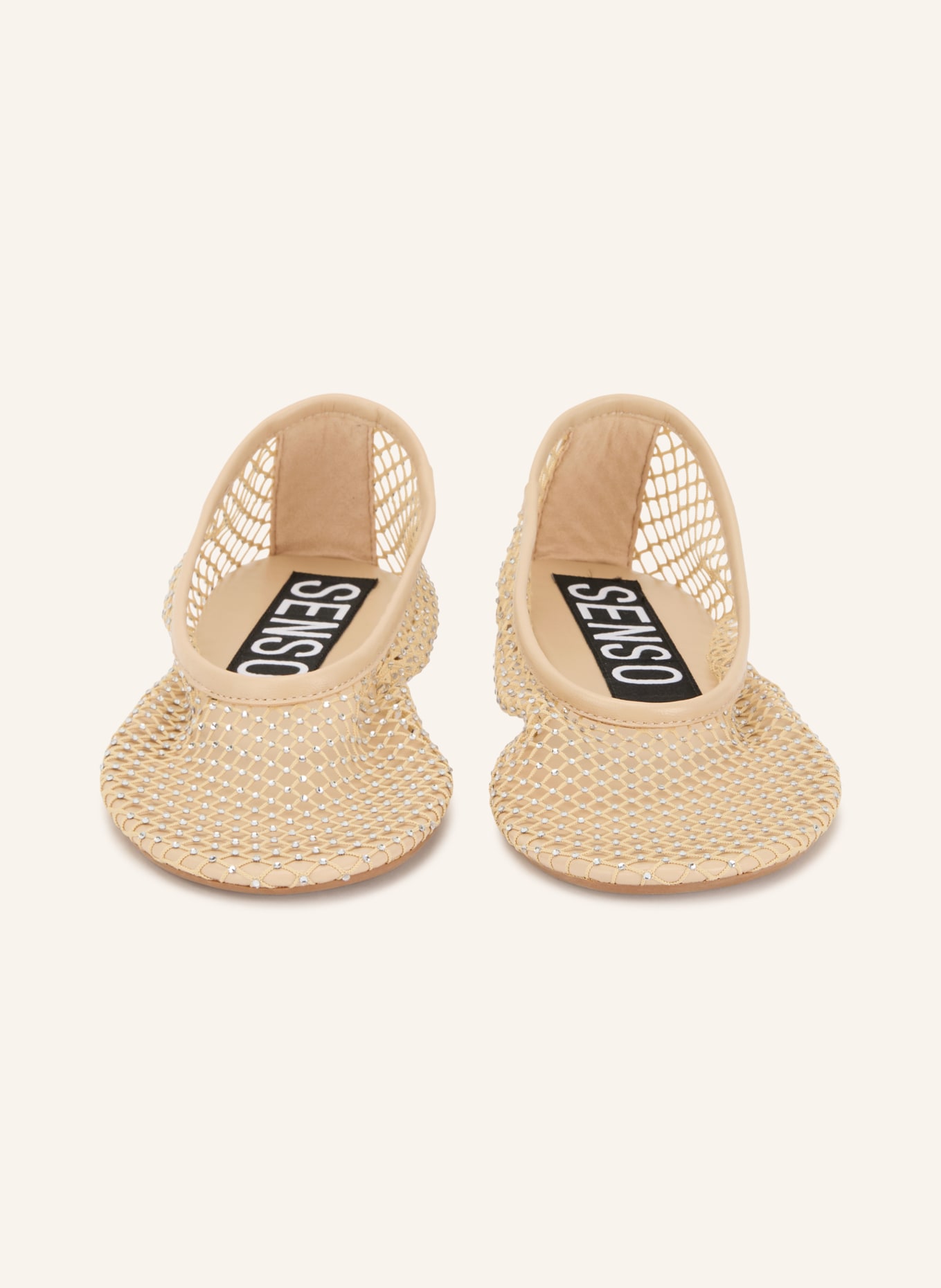 SENSO Ballerinas CLARISSA mit Schmucksteinen: HELLBRAUN