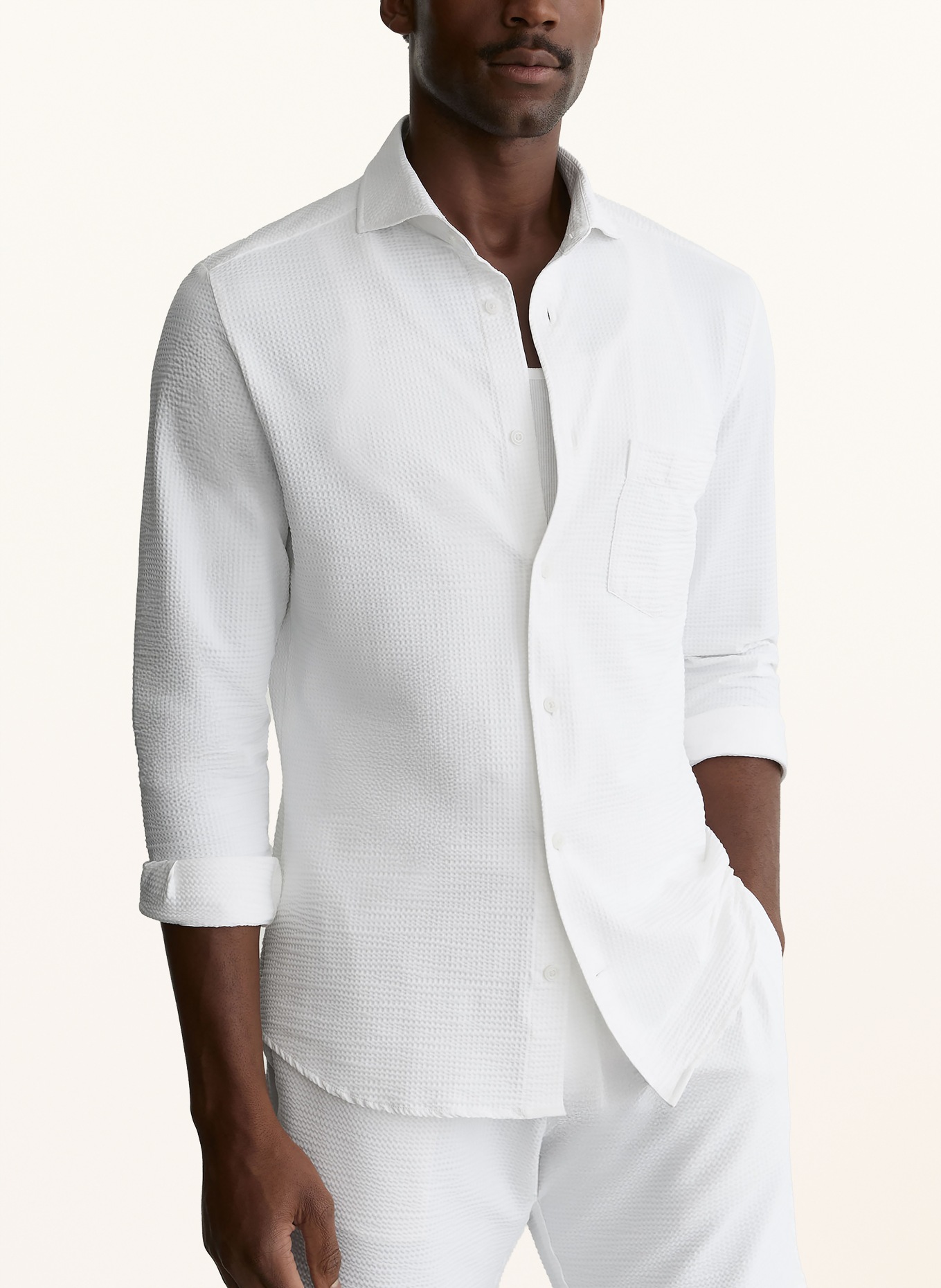 REISS Hemd SOLARKO Regular Fit: WEISS