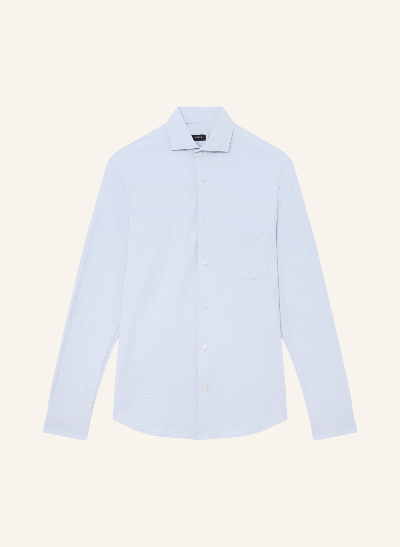 REISS Hemd SOLARKO Regular Fit: HELLBLAU