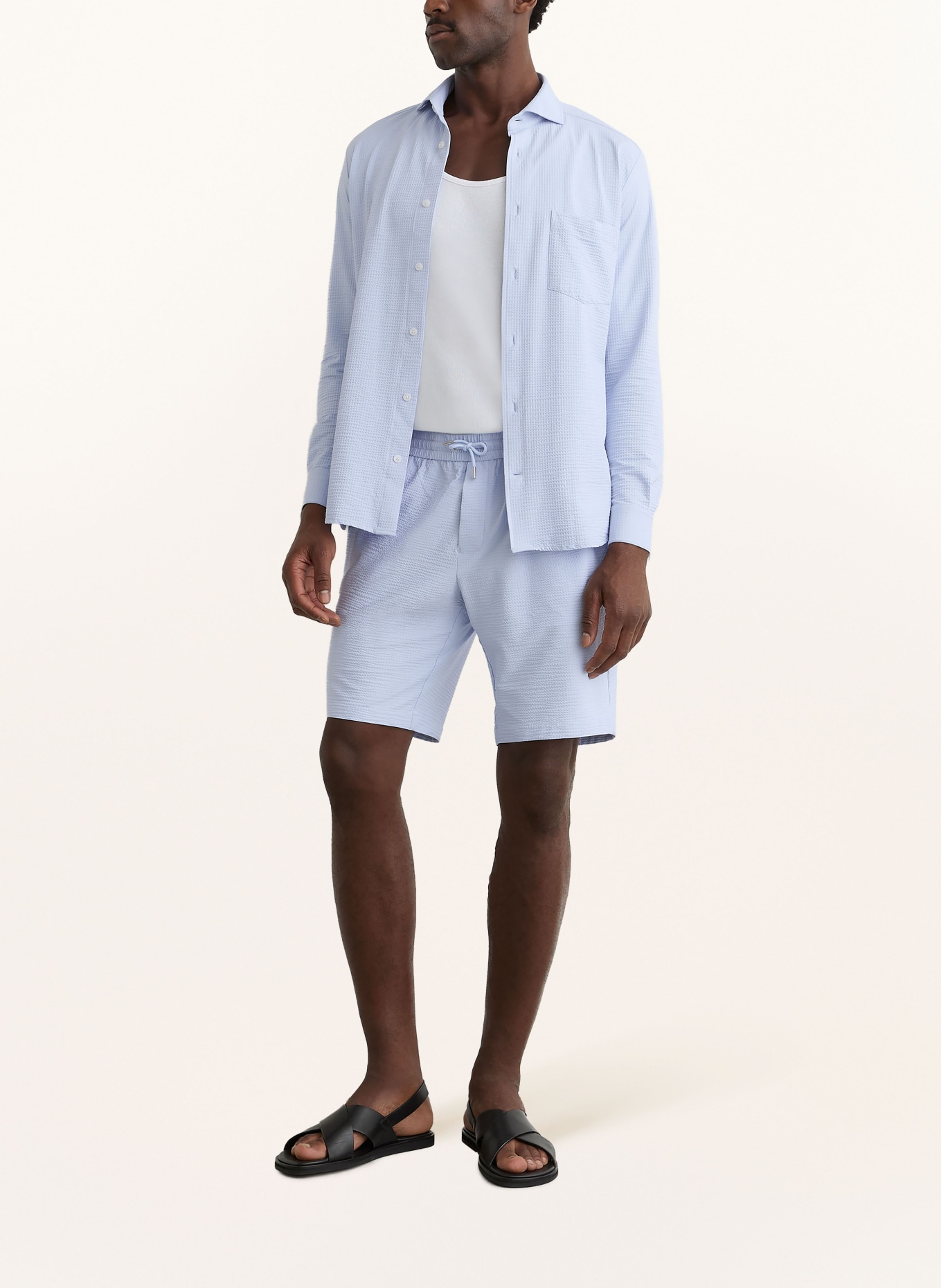 REISS Hemd SOLARKO Regular Fit: HELLBLAU