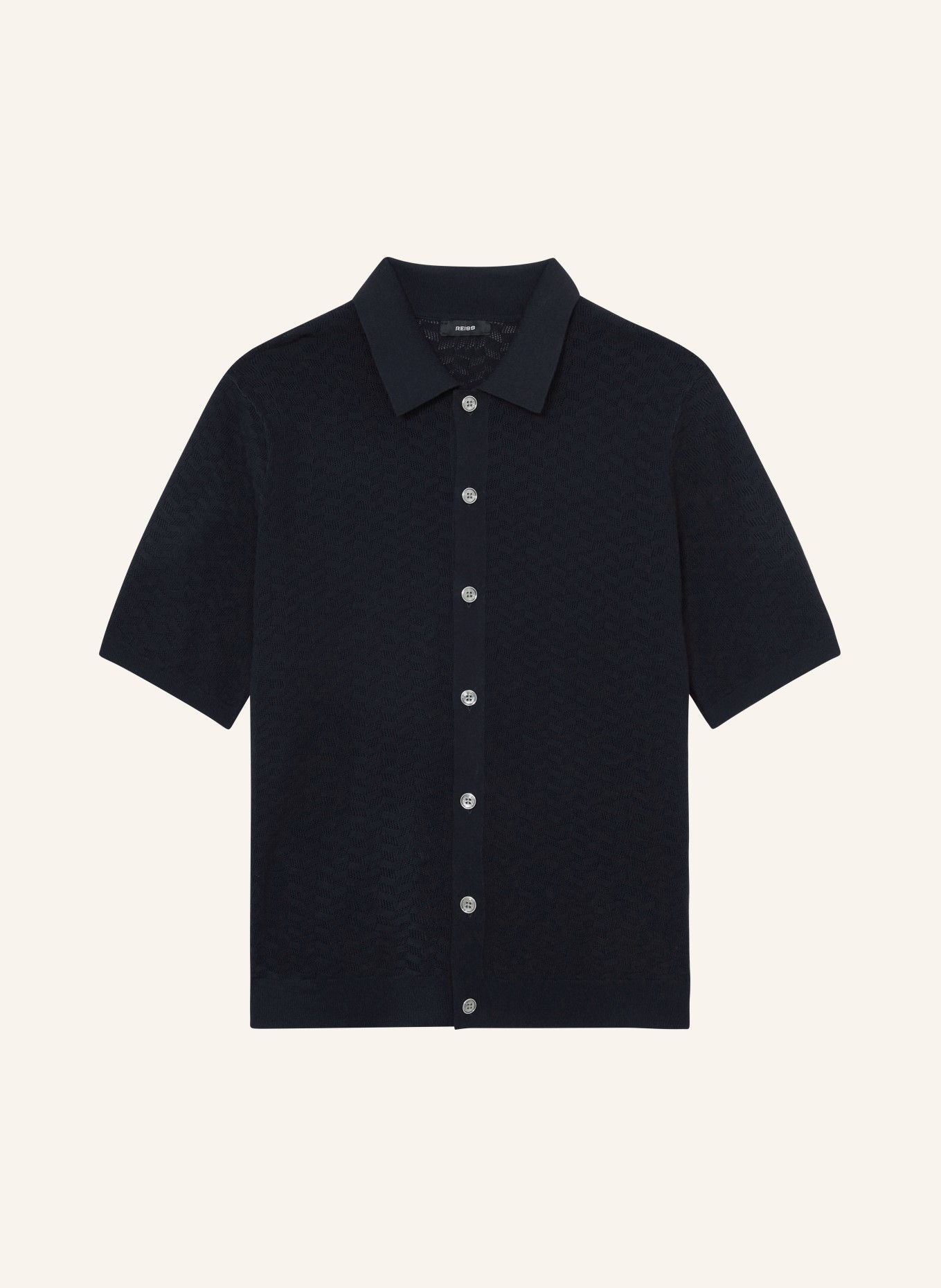 REISS Strickhemd PHOENIX Extra Slim Fit: DUNKELBLAU