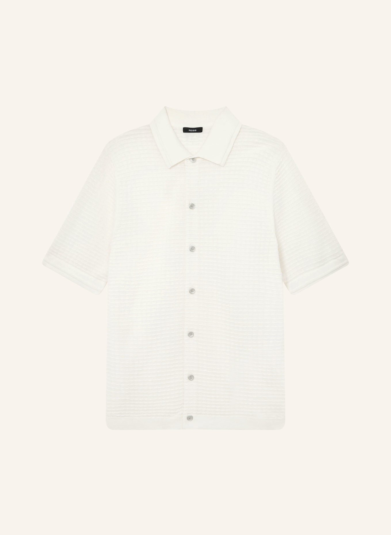 REISS Strickhemd CLIFTON Slim Fit: WEISS