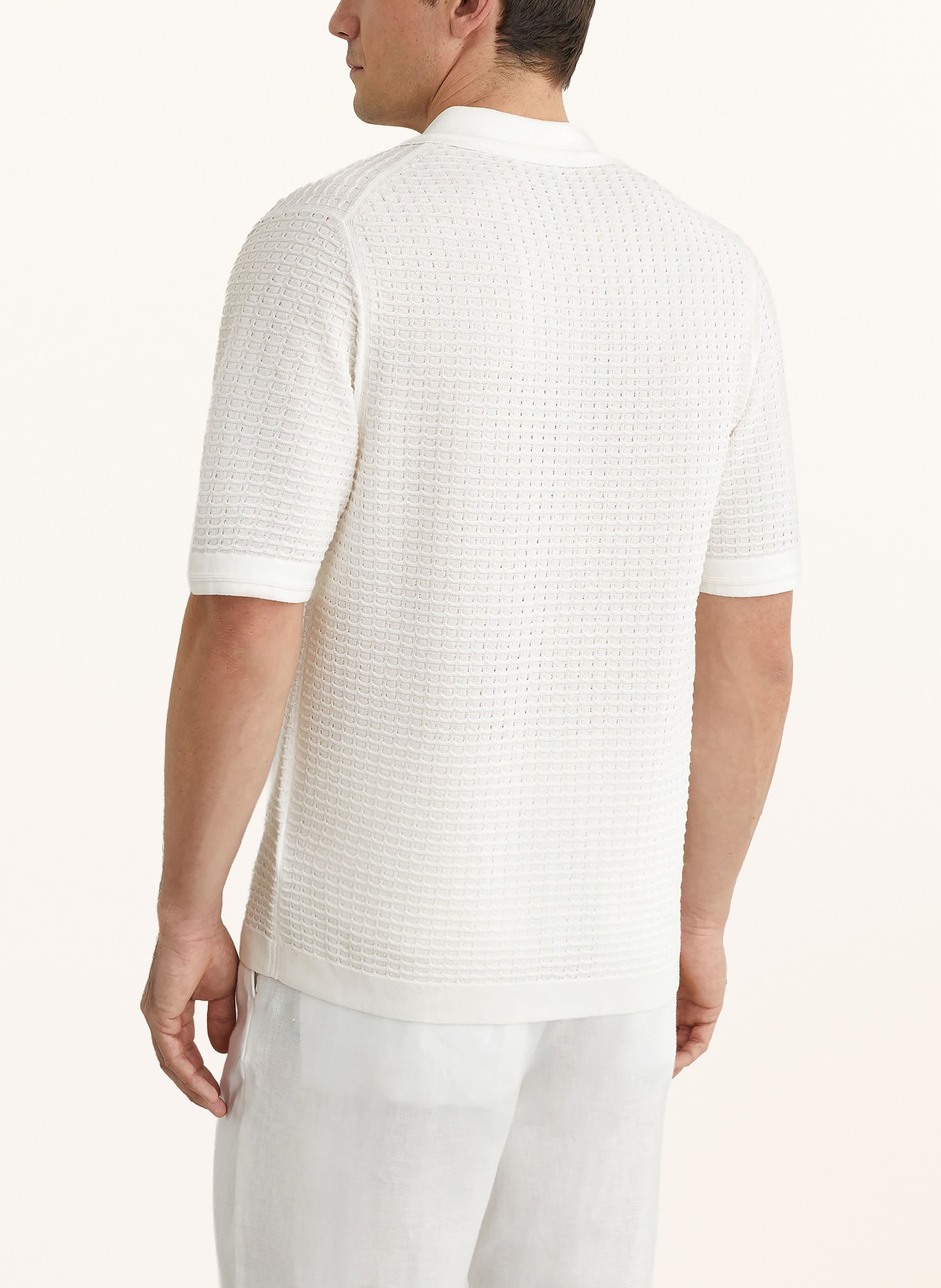 REISS Strickhemd CLIFTON Slim Fit: WEISS