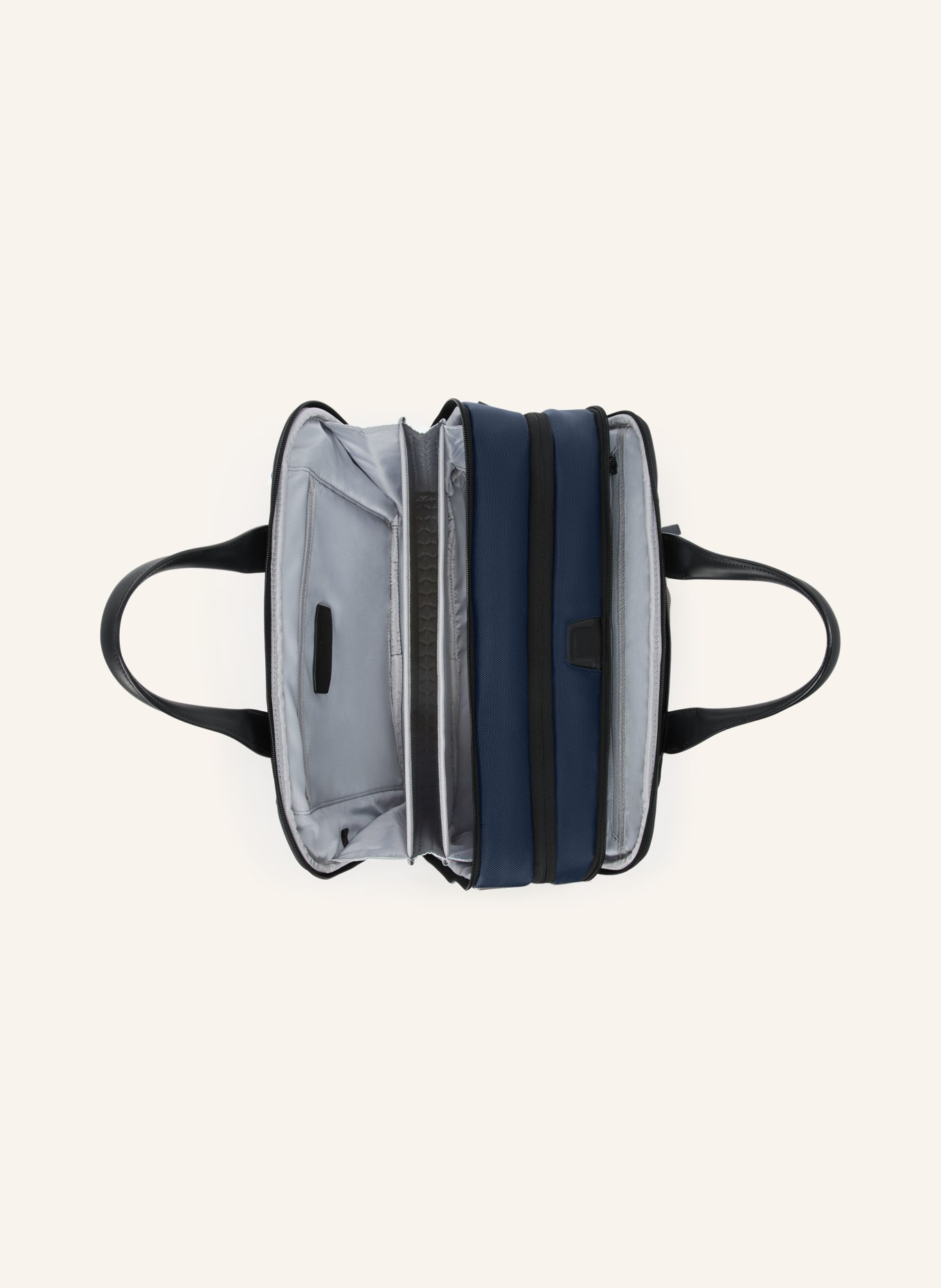 TUMI Teczka ALPHA MEDIUM EXPANDALE: GRANATOWY / SREBRNY