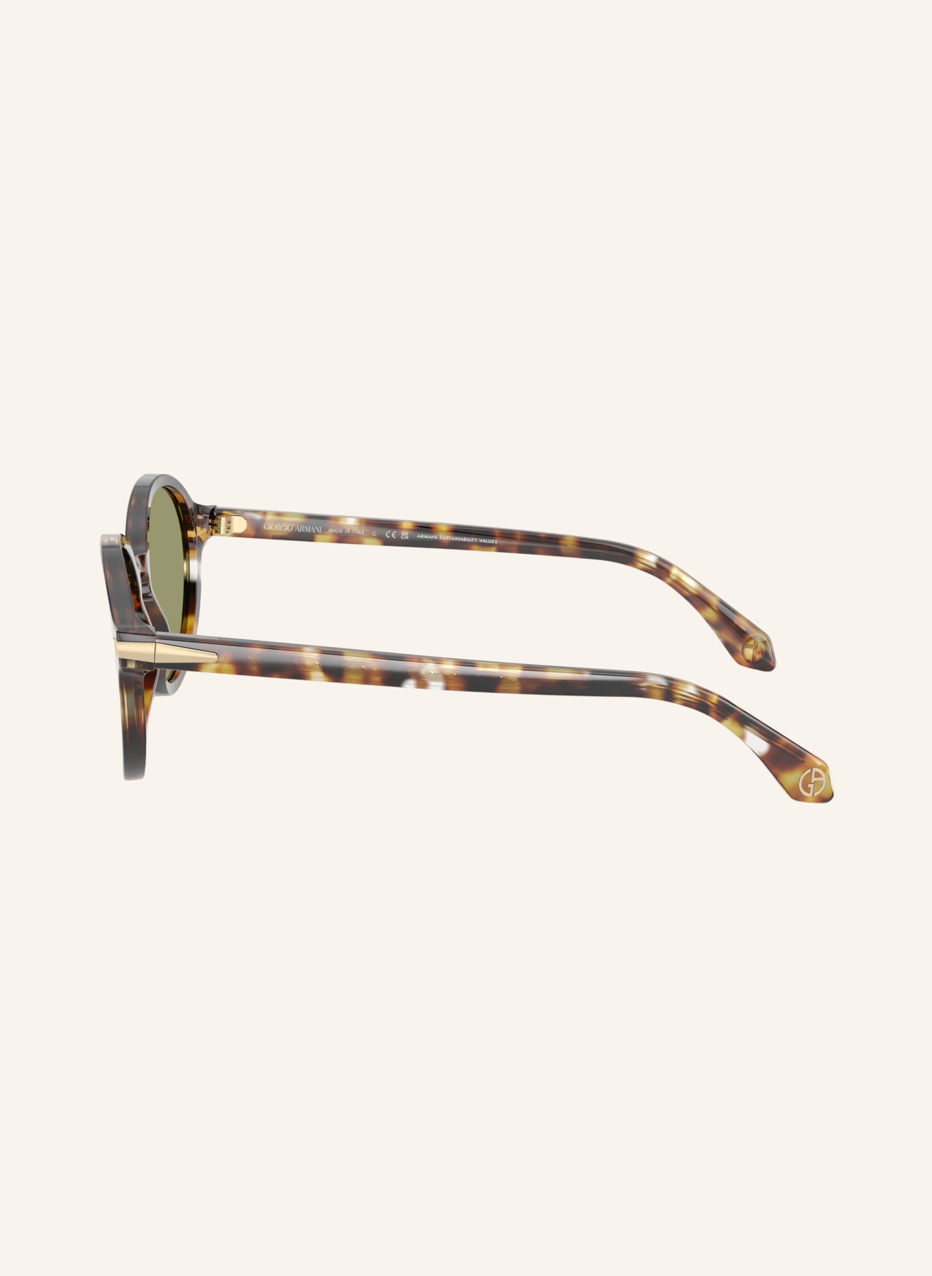 GIORGIO ARMANI Okulary przeciwsłoneczne AR8237: HAVANA/ ZIELONY
