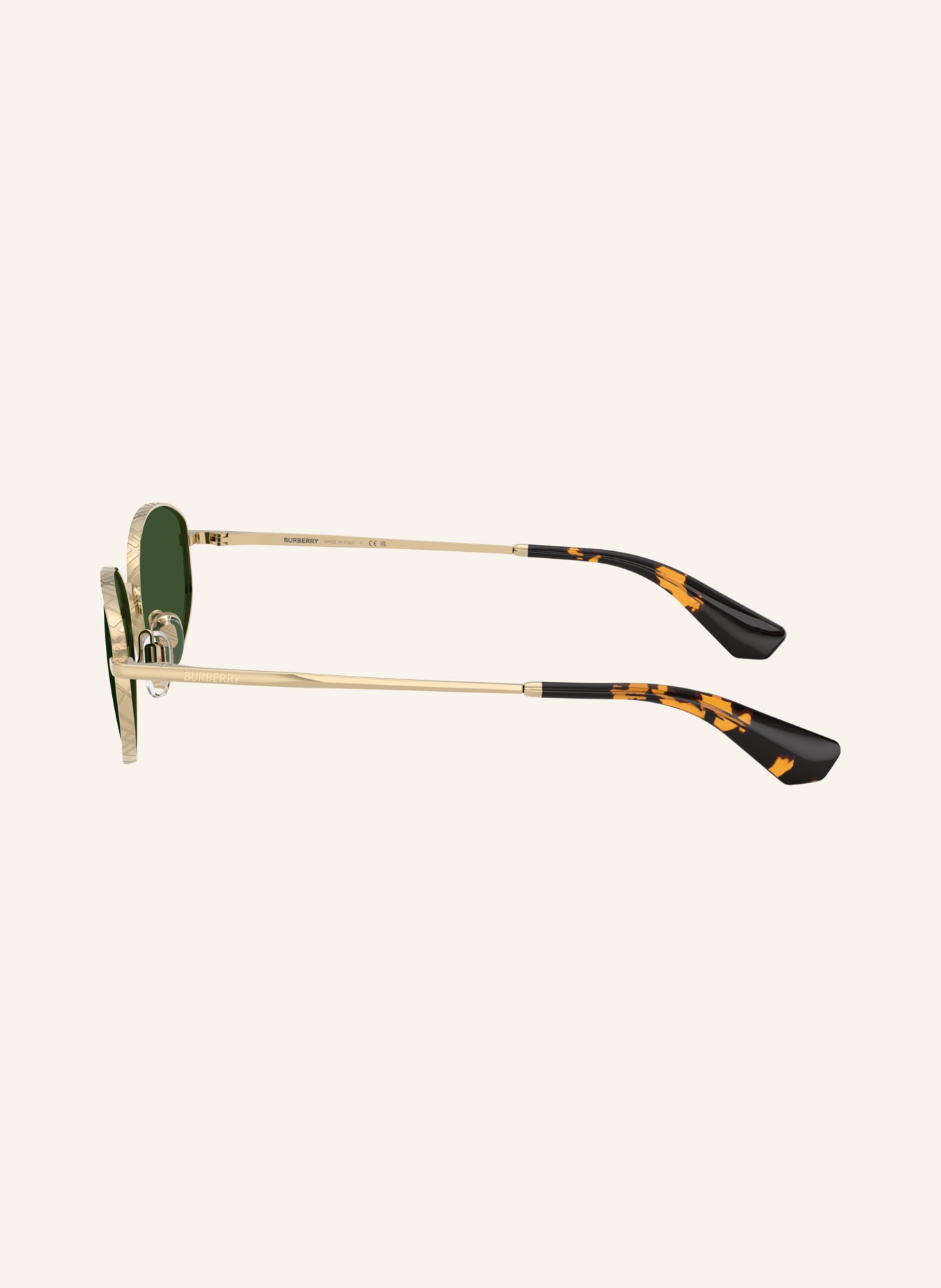 BURBERRY Sunglasses BE3169: GOLD / DARK GREEN
