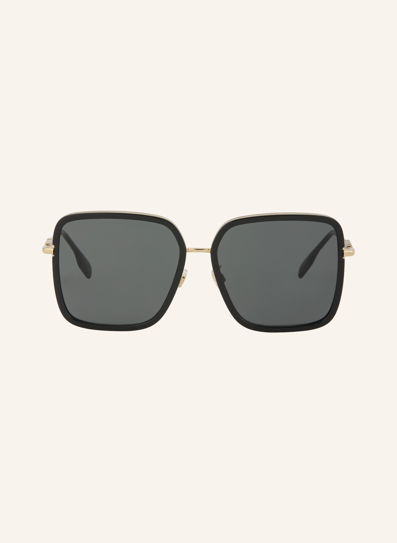 BURBERRY Sonnenbrille BE3145D: SCHWARZ/ GOLD/ DUNKELGRAU