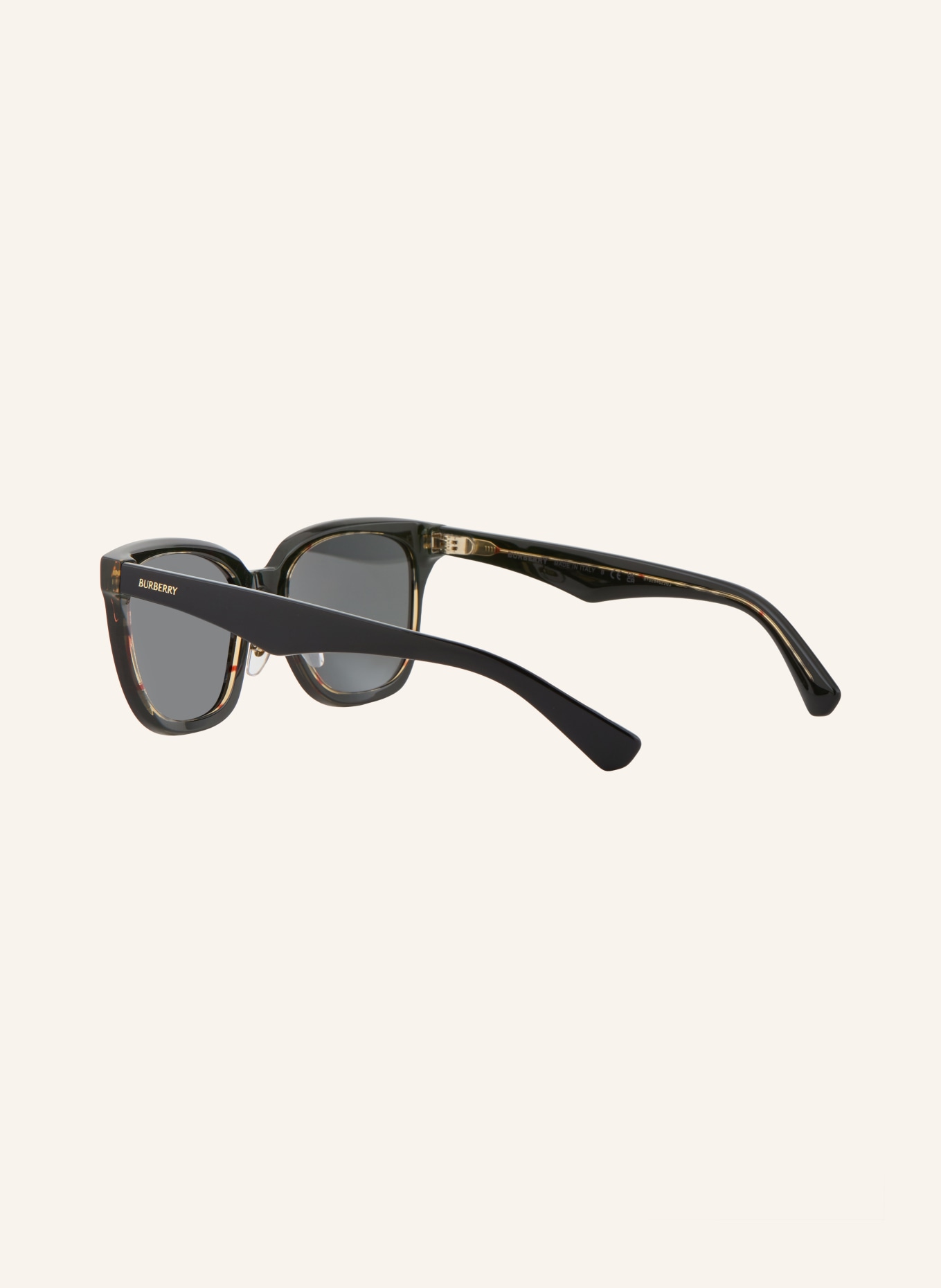 BURBERRY Okulary przeciwsłoneczne BE4446D: CZARNY/ CIEMNOSZARY