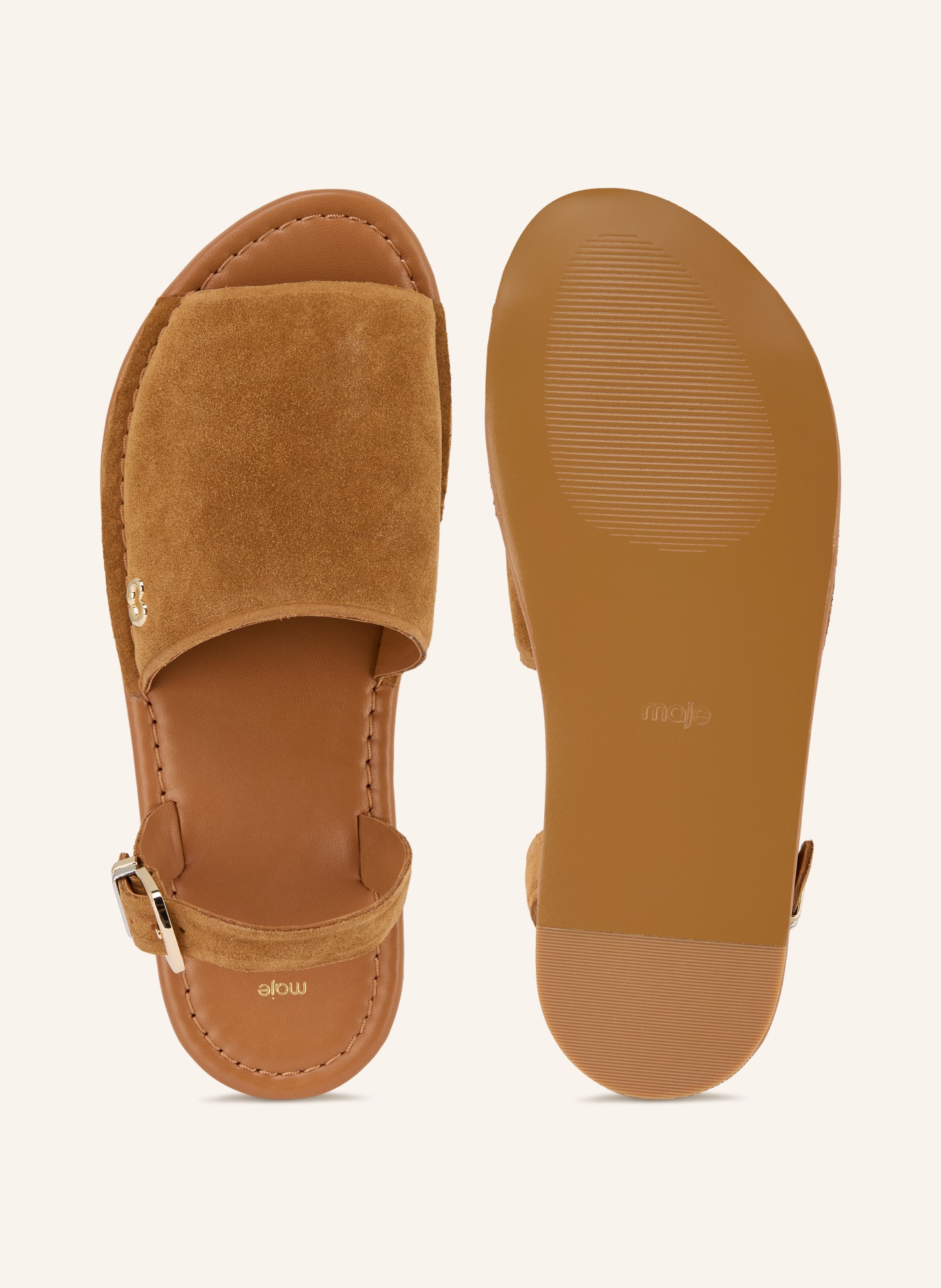 maje Sandalen: CAMEL