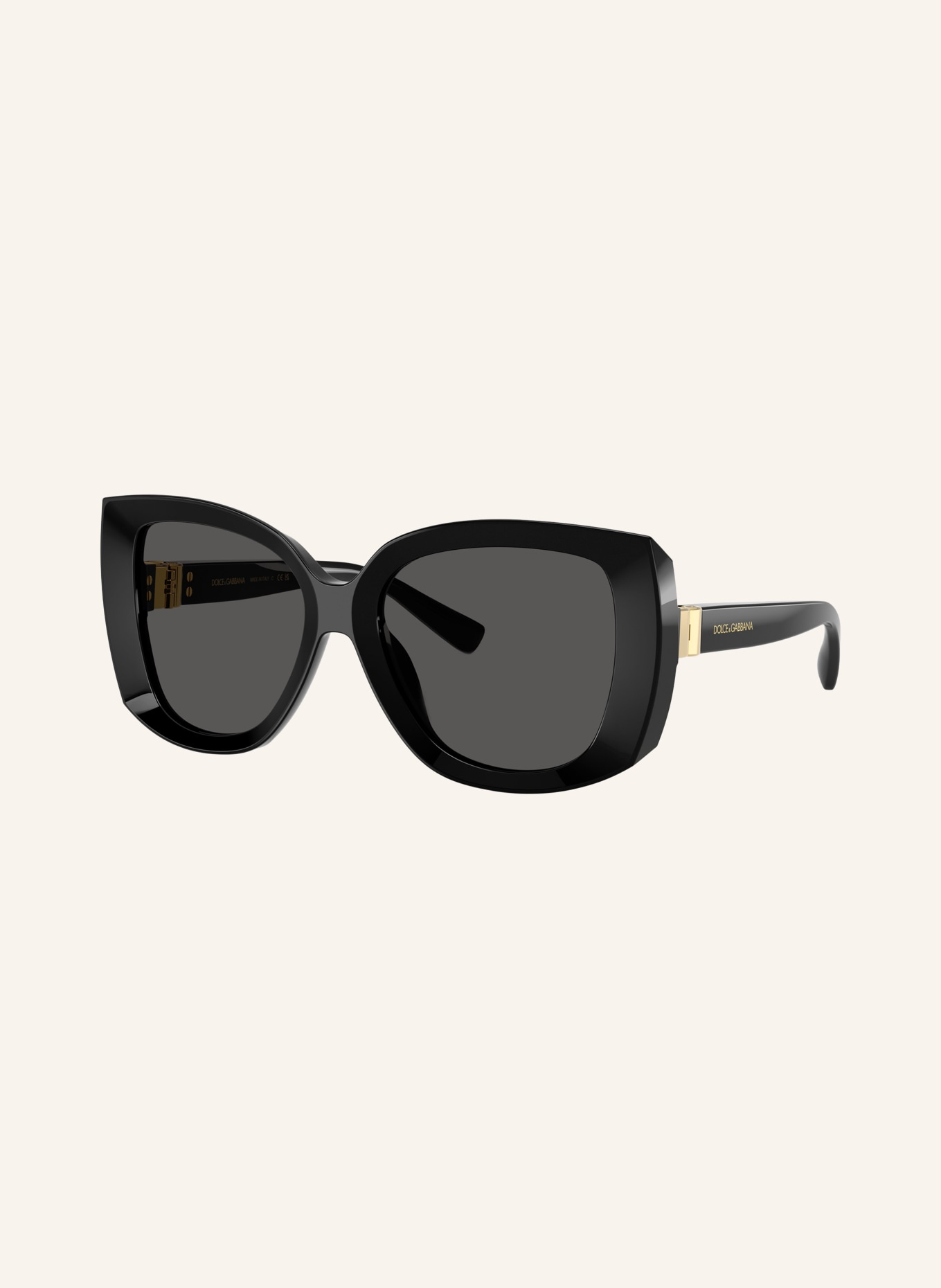 DOLCE & GABBANA Lunettes de soleil DG4495: NOIR / GRIS FONCÉ