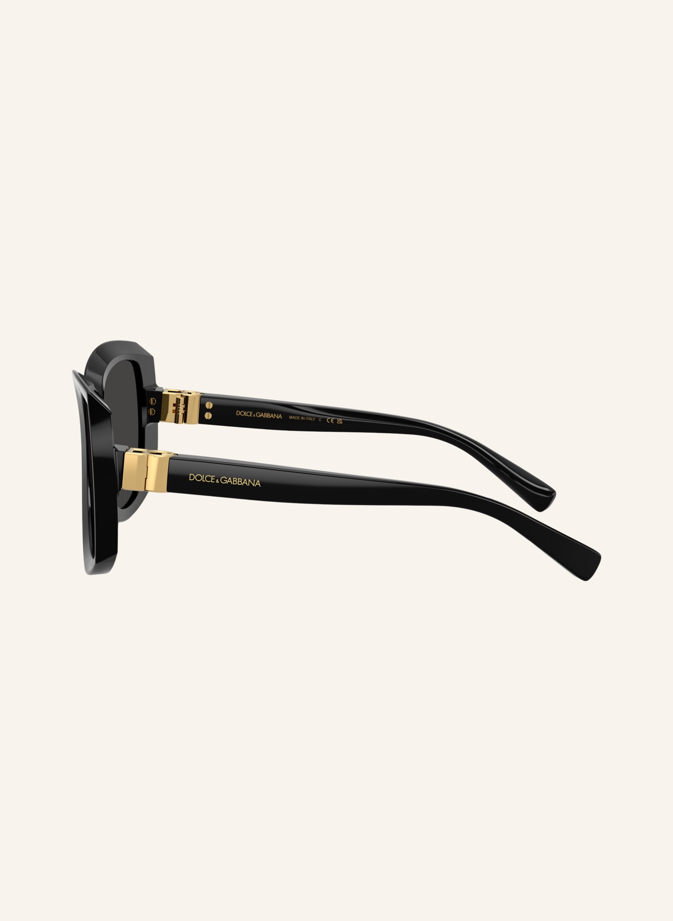 DOLCE & GABBANA Lunettes de soleil DG4495: NOIR / GRIS FONCÉ