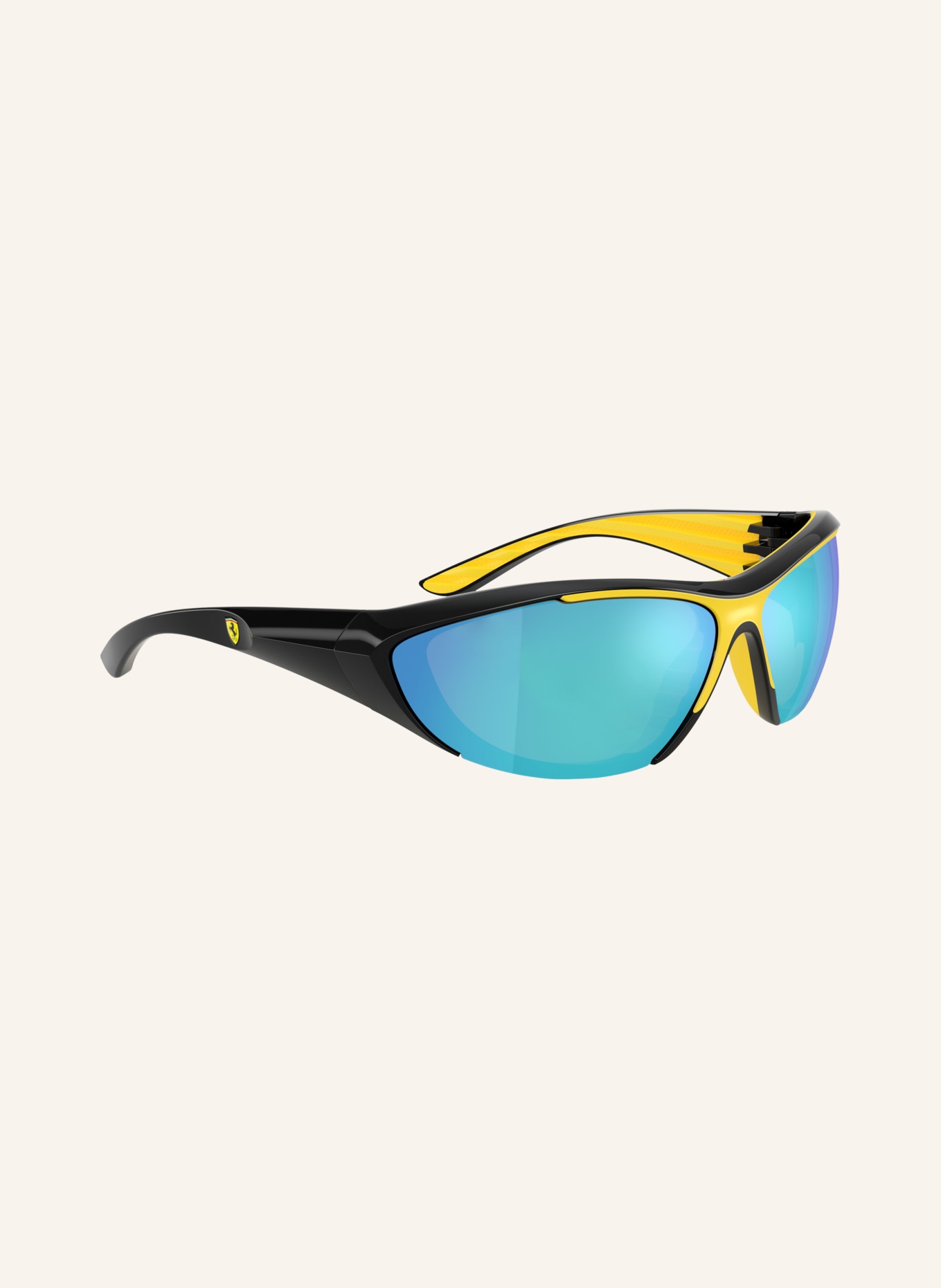 Scuderia Ferrari Sonnenbrille FZ6029U: SCHWARZ/ BLAU VERSPIEGELT