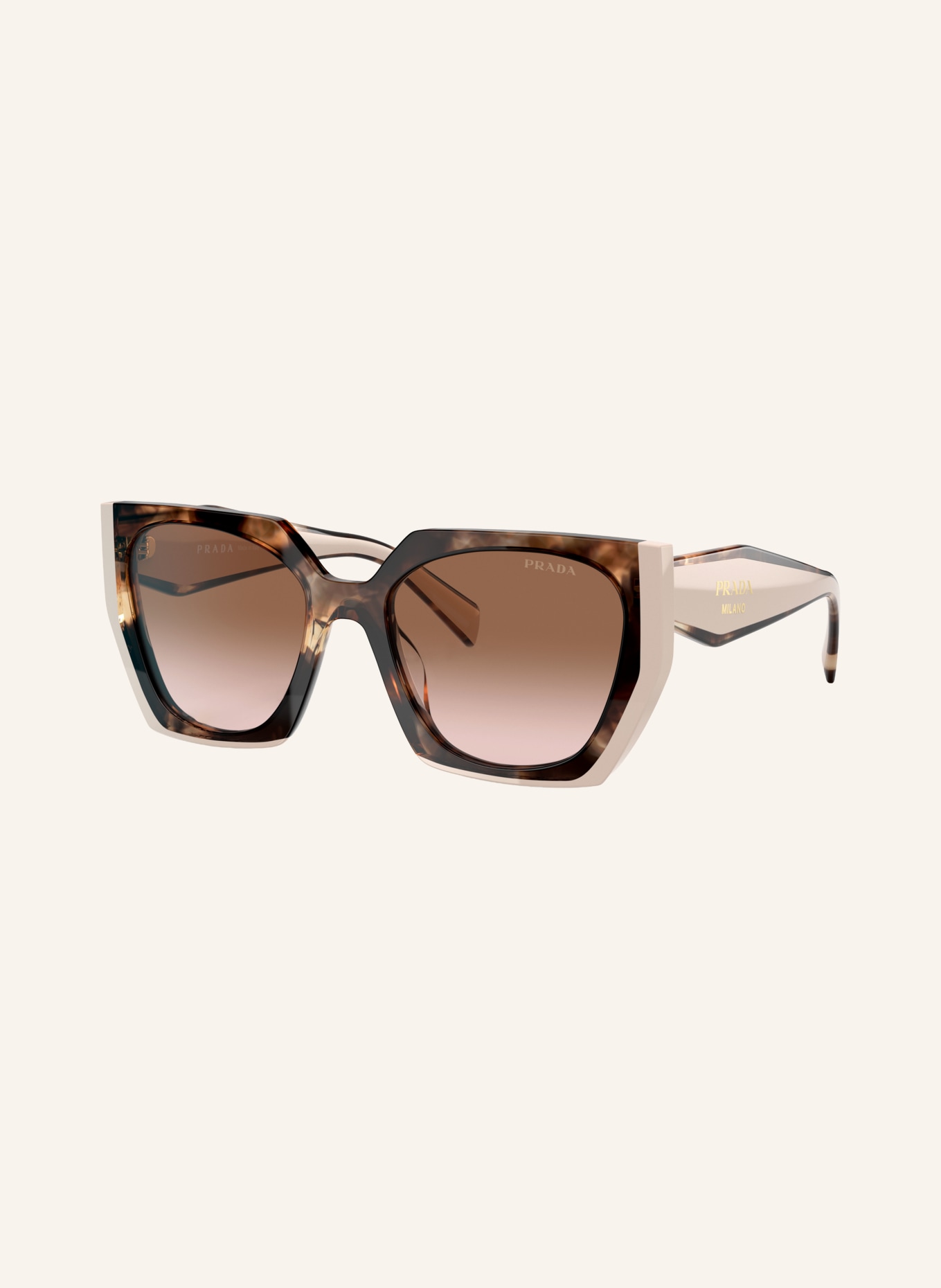 PRADA Zonnebril PR 15WSF: HAVANA/ BRUIN VERLOOP