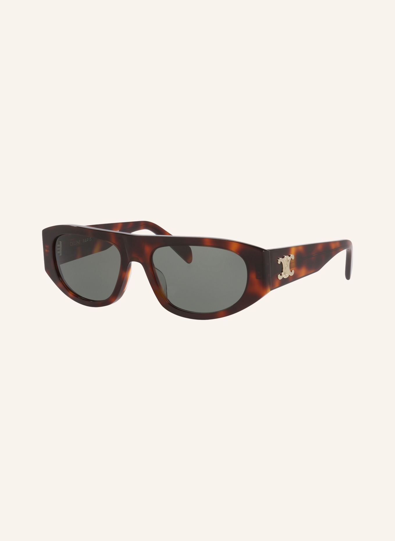 CELINE Sonnenbrille CL000624: HAVANA/ GRÜN