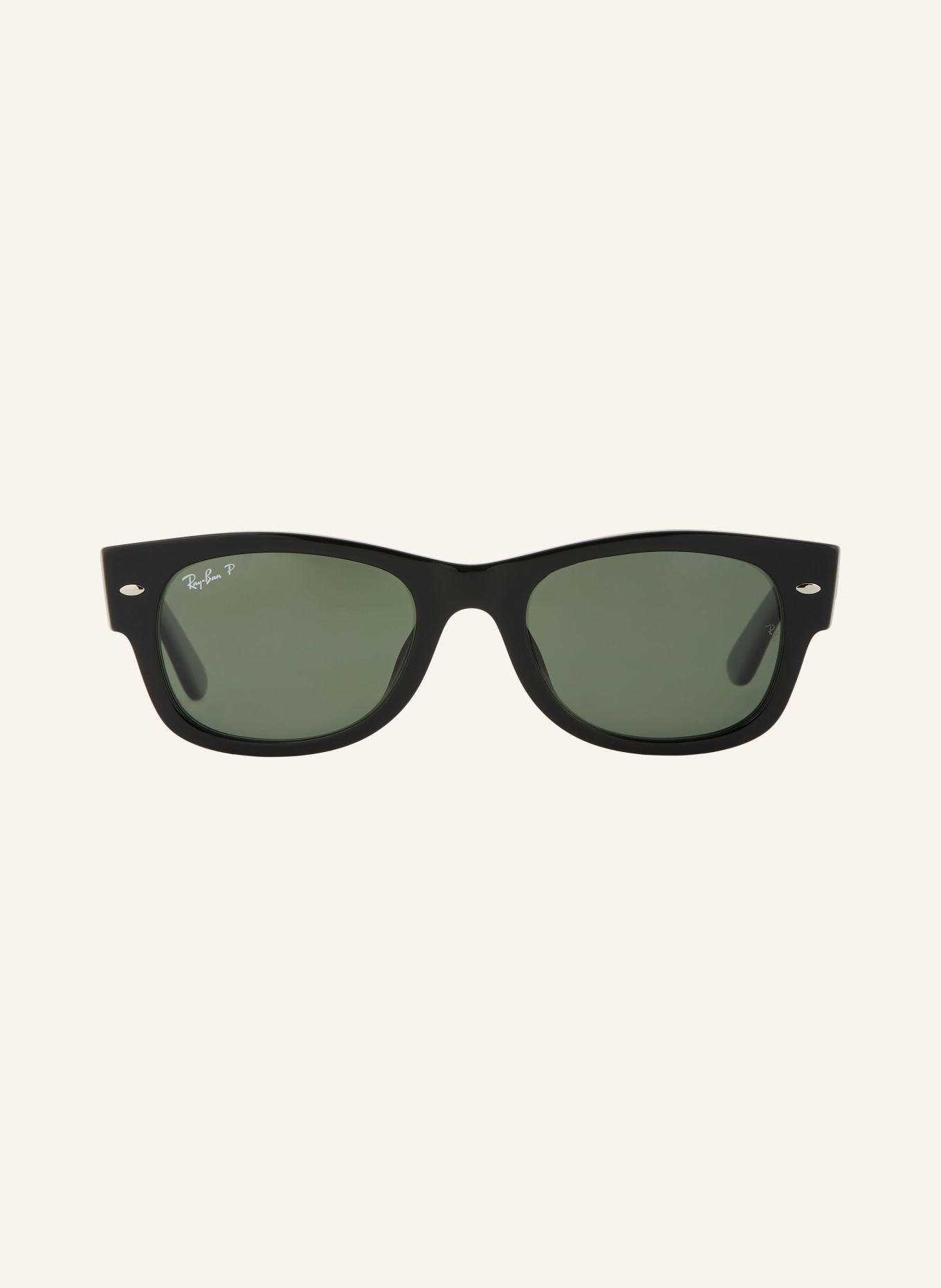 Ray-Ban Sonnenbrille RB0832SF: SCHWARZ/ GRÜN POLARISIERT