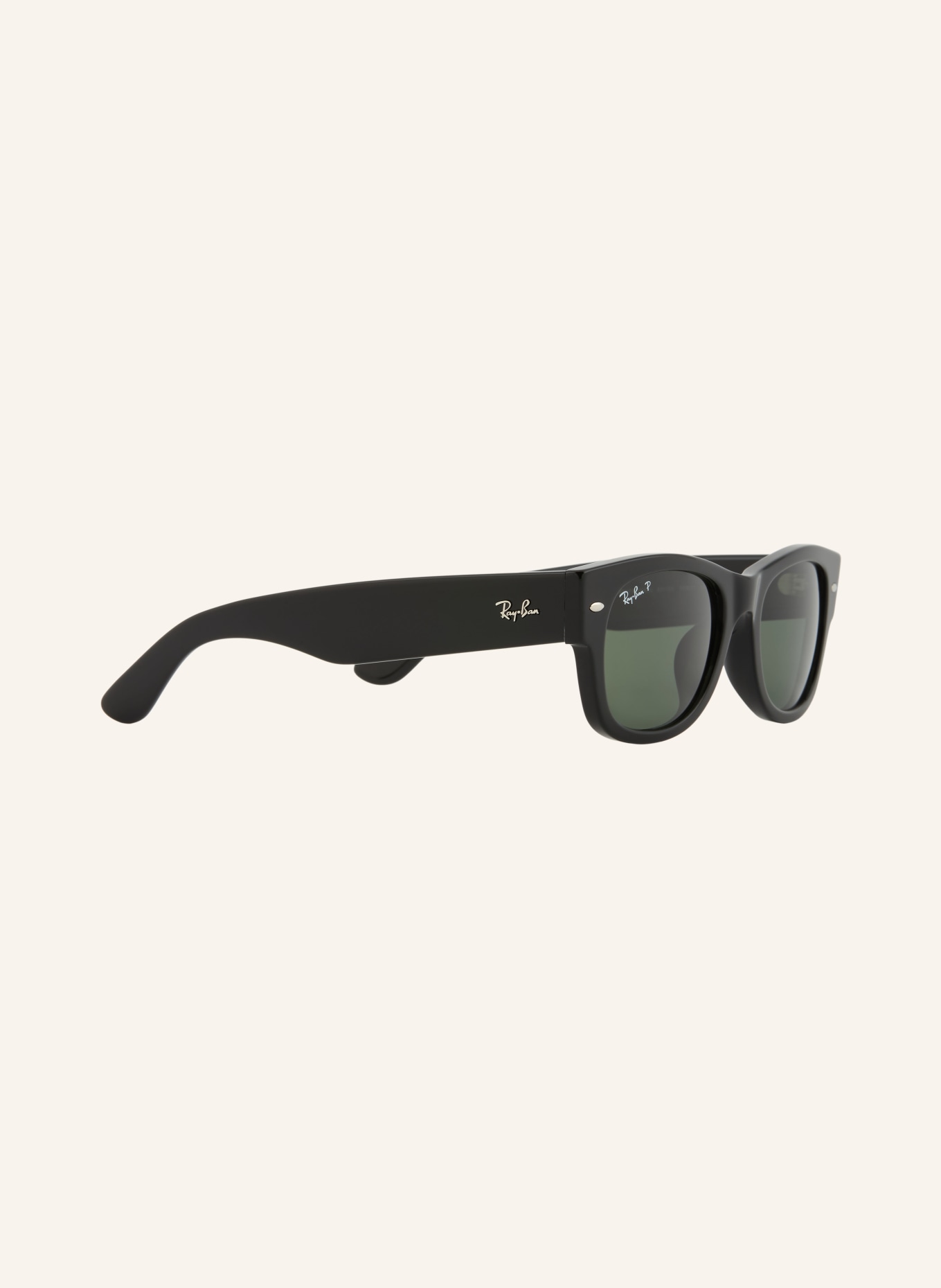 Ray-Ban Sonnenbrille RB0832SF: SCHWARZ/ GRÜN POLARISIERT