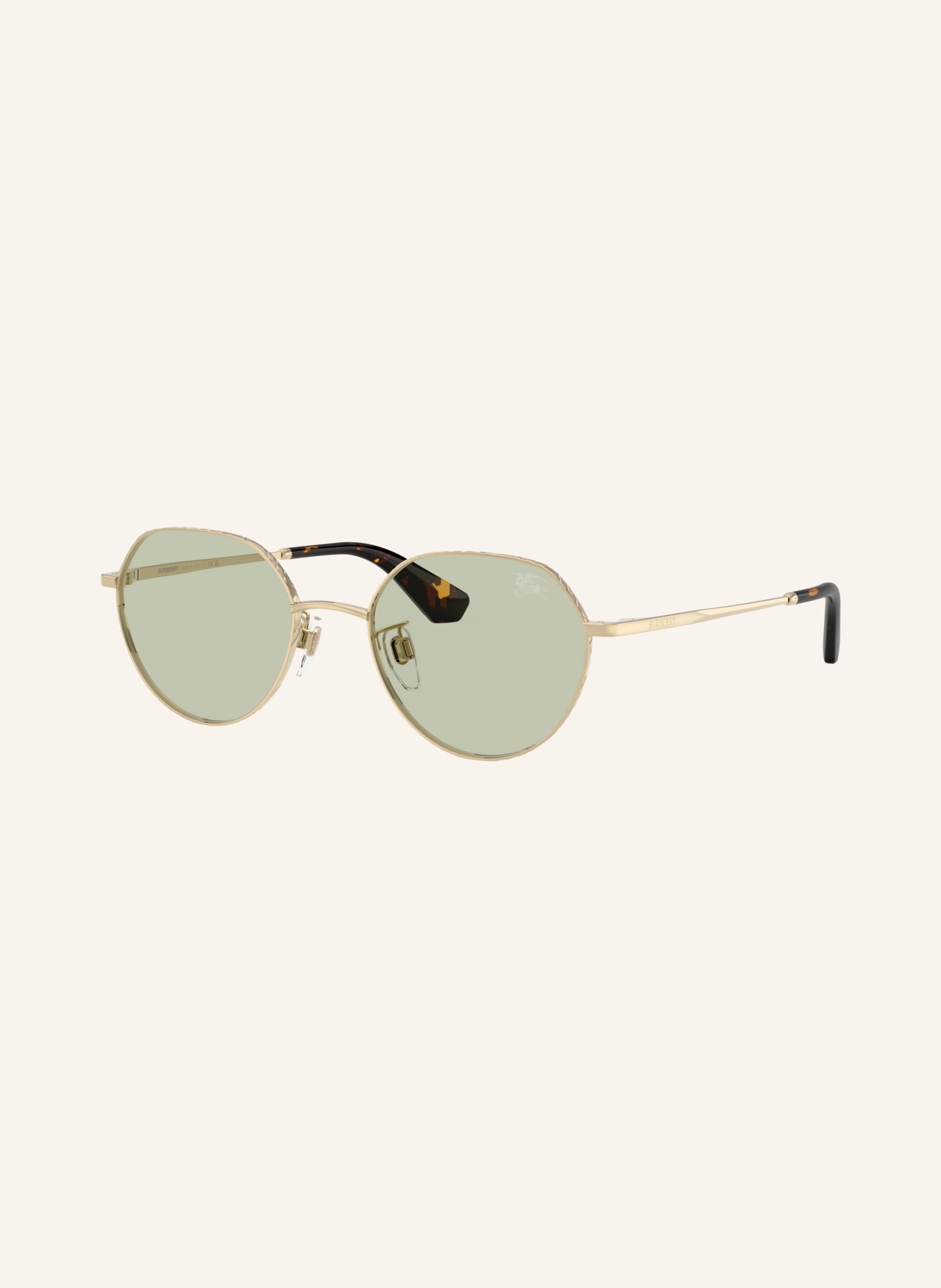 BURBERRY Sonnenbrille BE3173D: GOLD/ HELLGRÜN