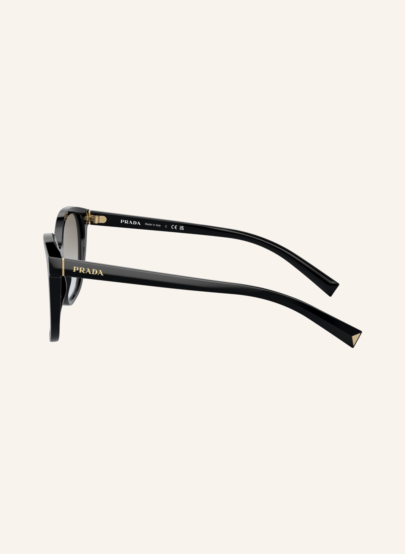 PRADA Sonnenbrille PR 22ZSF: SCHWARZ/ GRAU VERLAUF