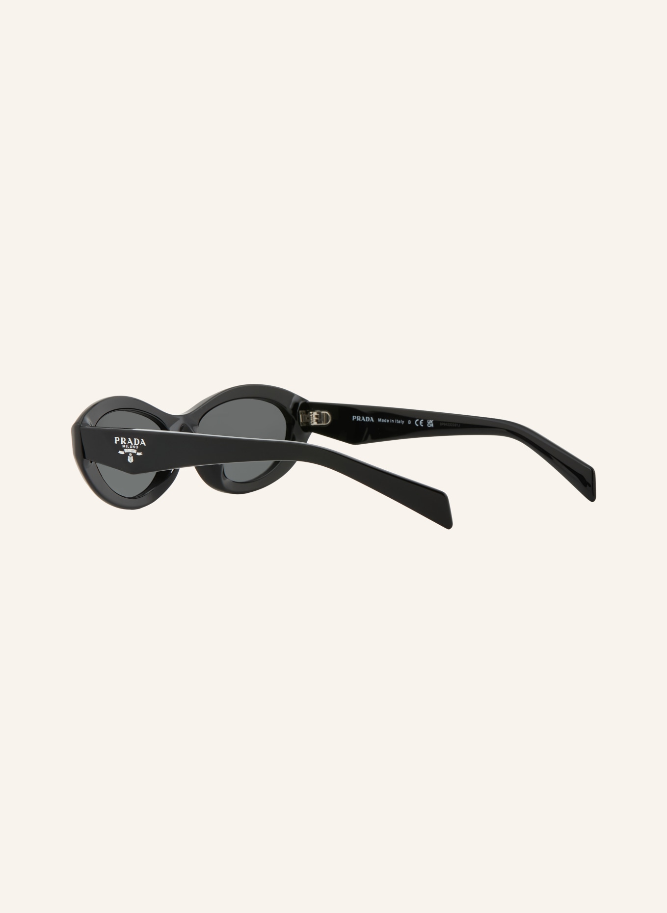 PRADA Lunettes de soleil PR 26ZSF: NOIR / GRIS FONCÉ