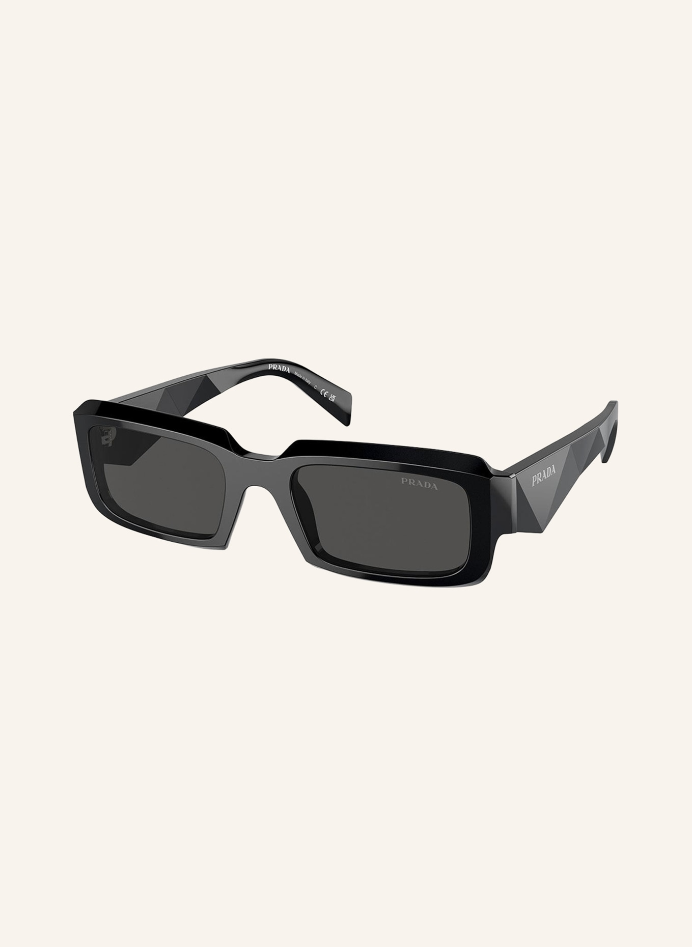 PRADA Sonnenbrille PR 27ZSF: SCHWARZ/ DUNKELGRAU