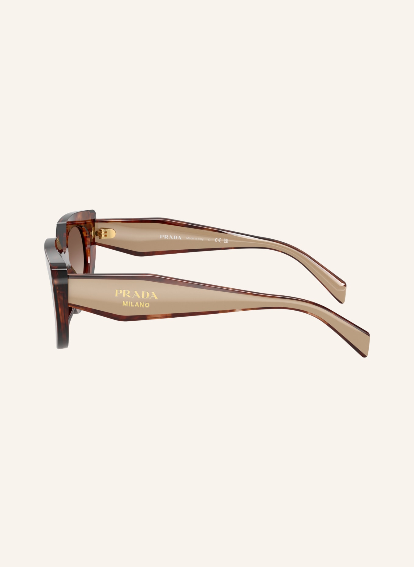 PRADA Zonnebril PR D02SF: HAVANA/ BRUIN VERLOOP