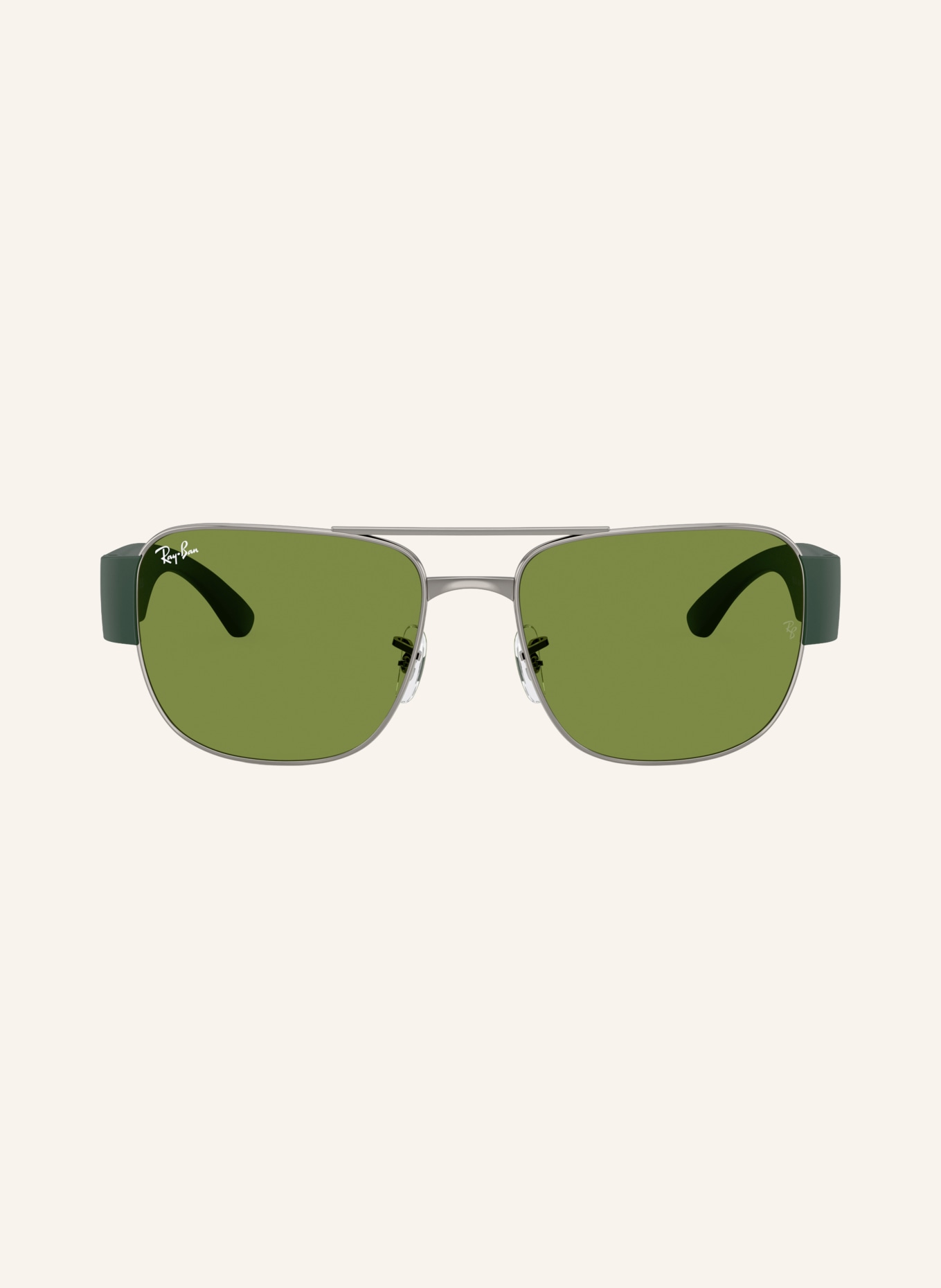 Ray-Ban Zonnebril RB3756: ZILVER/ GROEN