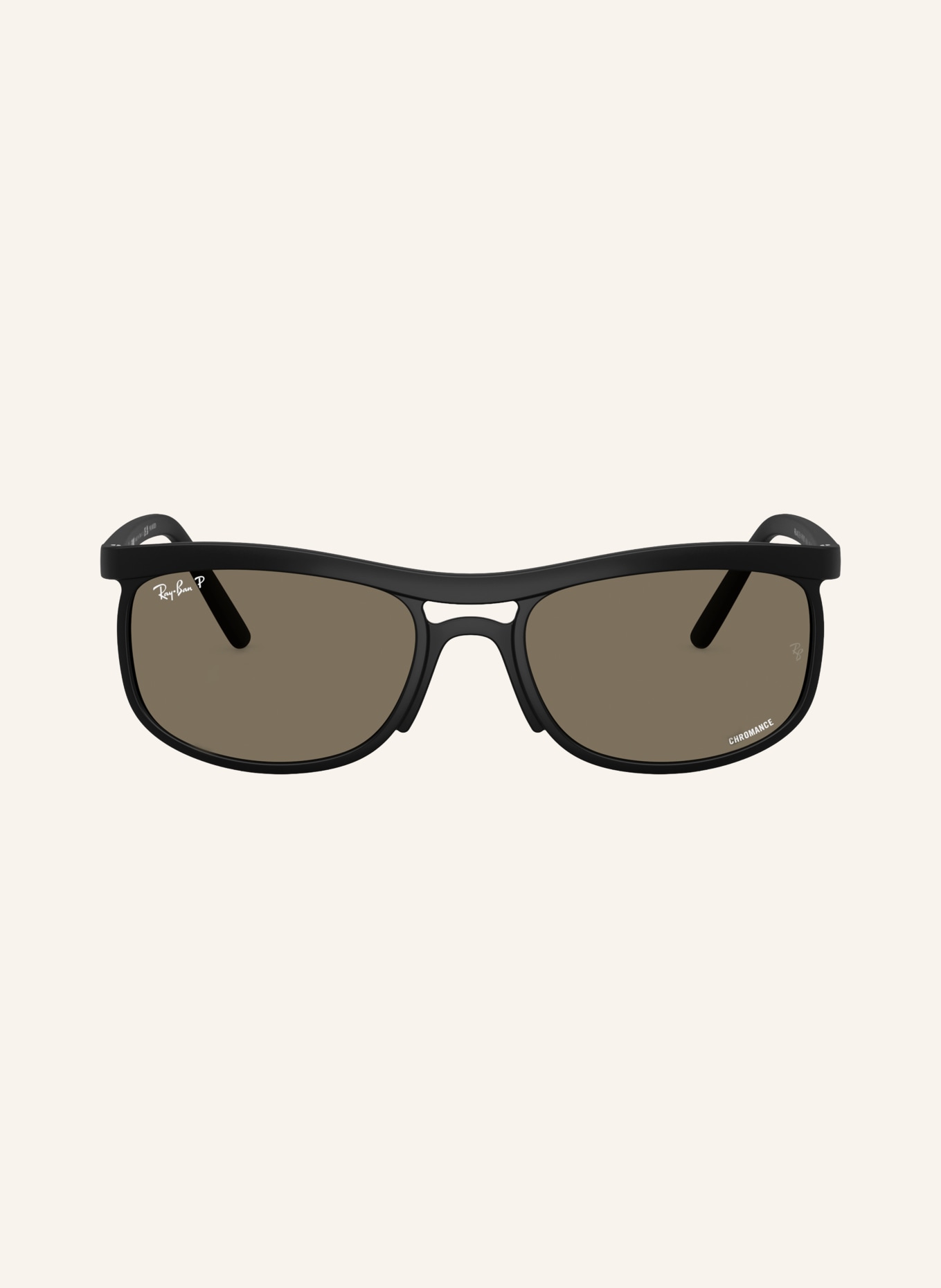 Ray-Ban Lunettes de soleil RB4452CH: NOIR MAT/ GRIS FONCÉ POLARISÉ