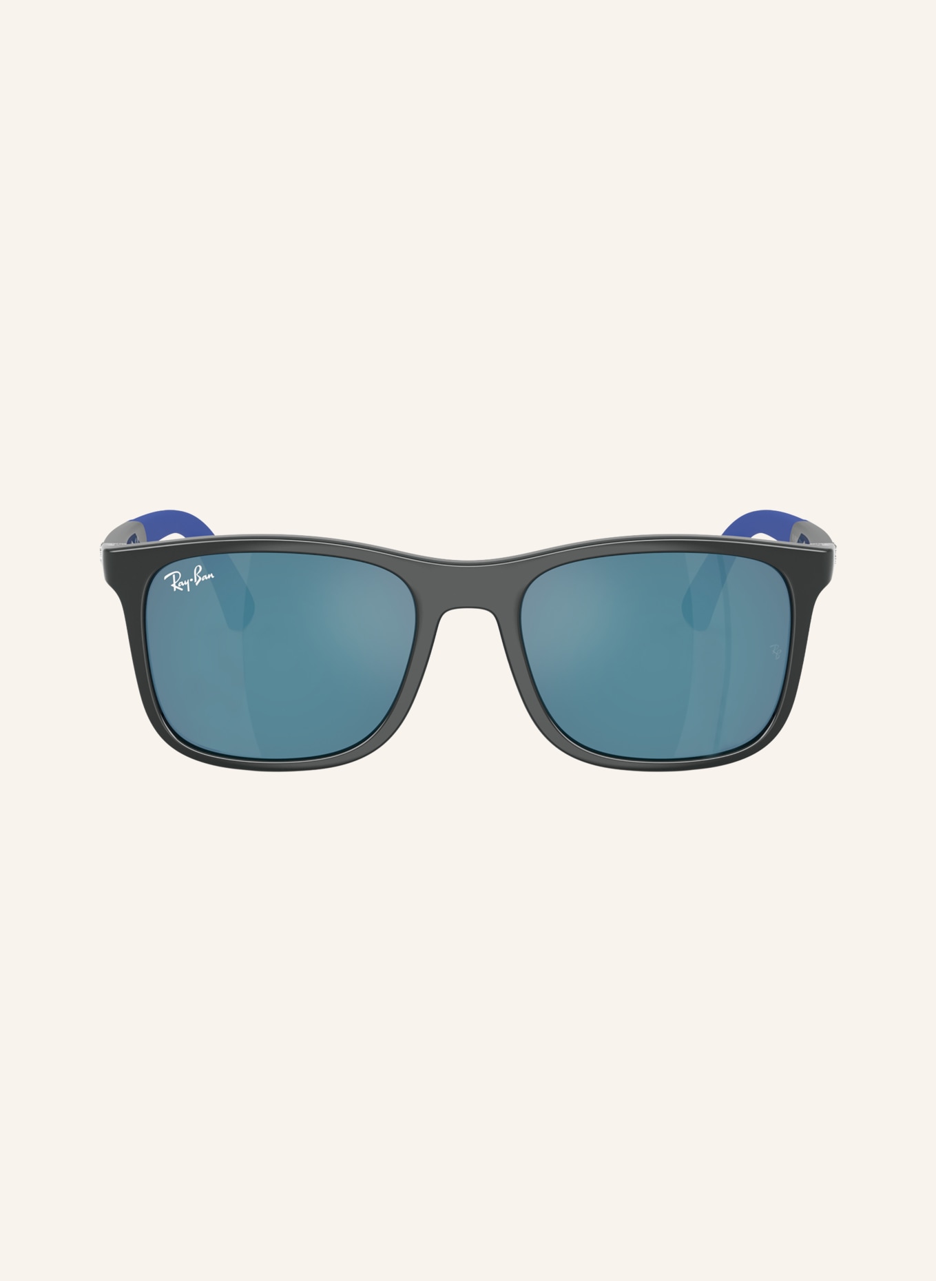 Ray-Ban Sonnenbrille RB9084S: DUNKELGRAU/ BLAU VERSPIEGELT