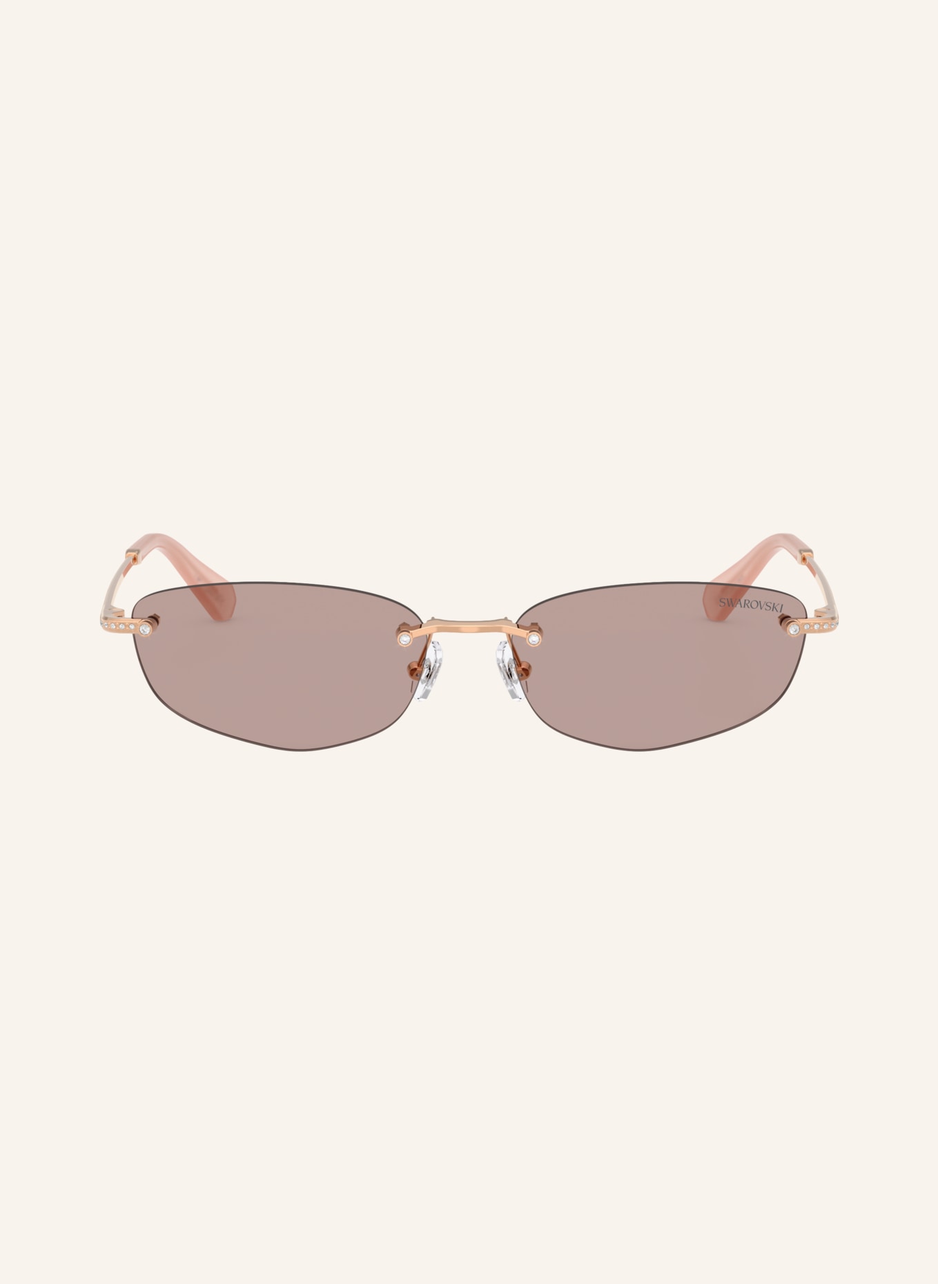 SWAROVSKI Sonnenbrille SK7045D: ROSÉGOLD/ BRAUN
