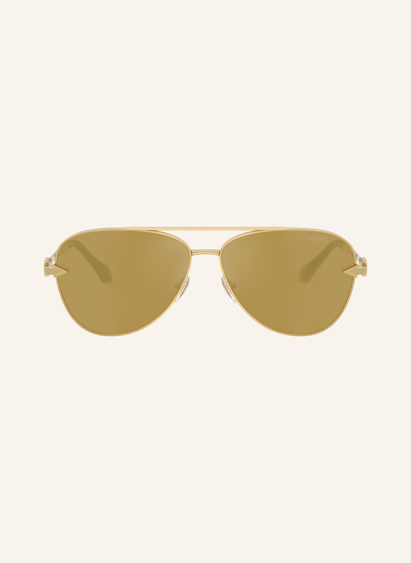 VERSACE Sunglasses VE2283: GOLD/BROWN MIRRORED