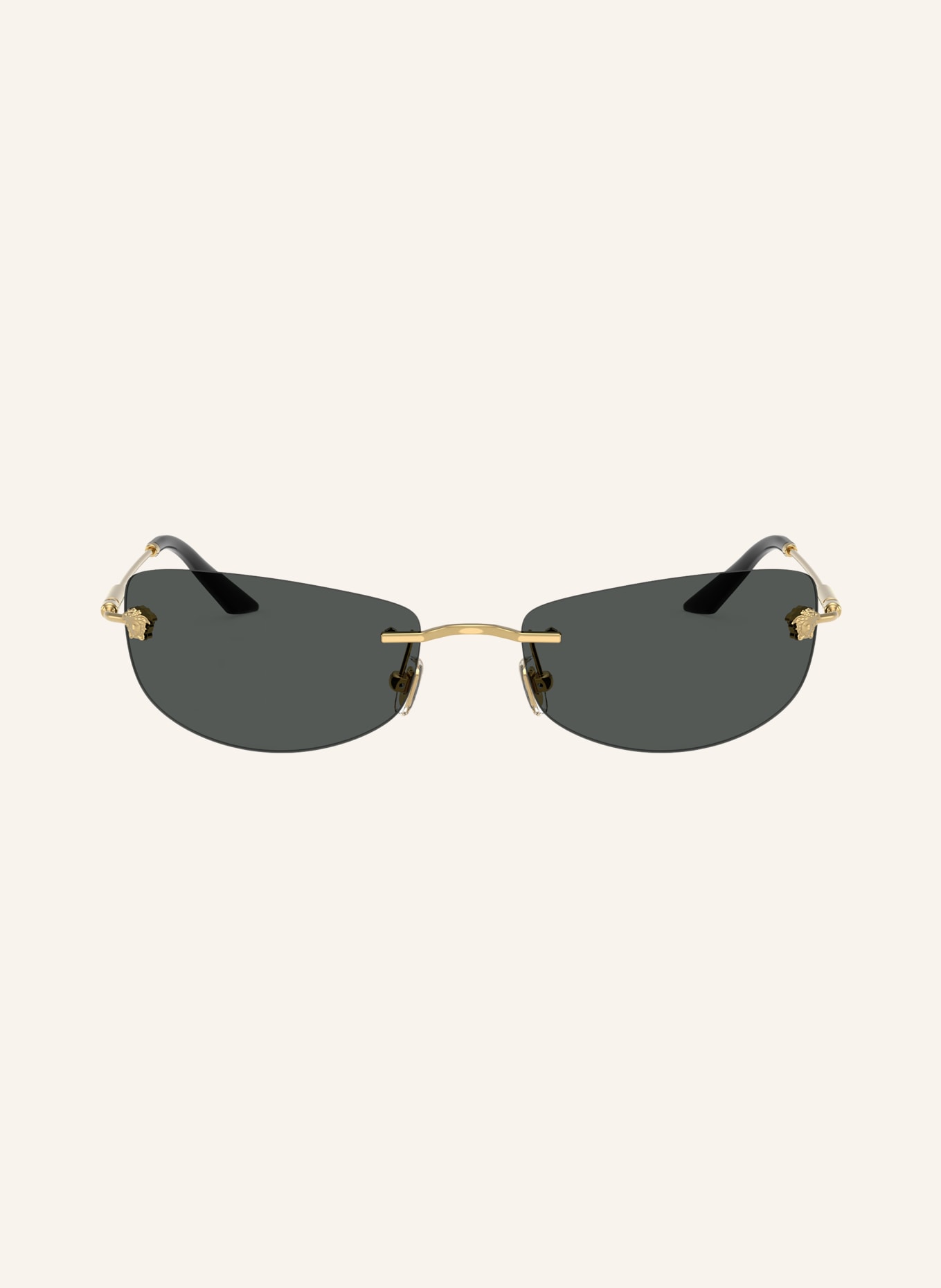 VERSACE Lunettes de soleil VE2279: OR / GRIS FONCÉ
