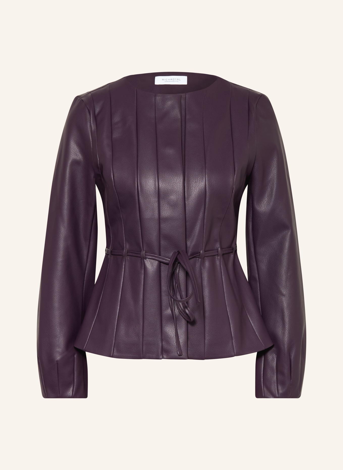 Rich & Royal Leather-look jacket: DARK PURPLE