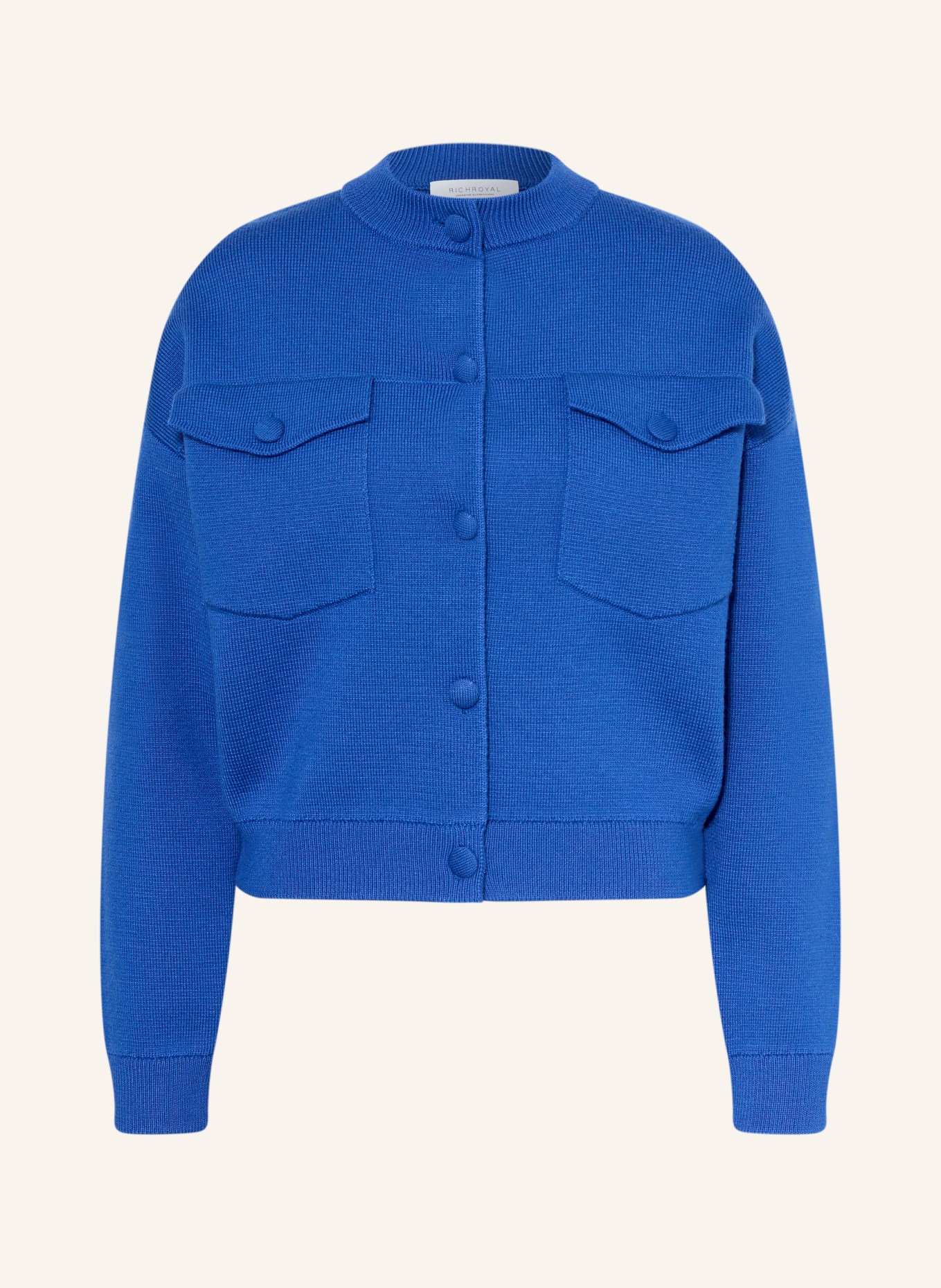 Rich & Royal Gebreid vest: BLAUW