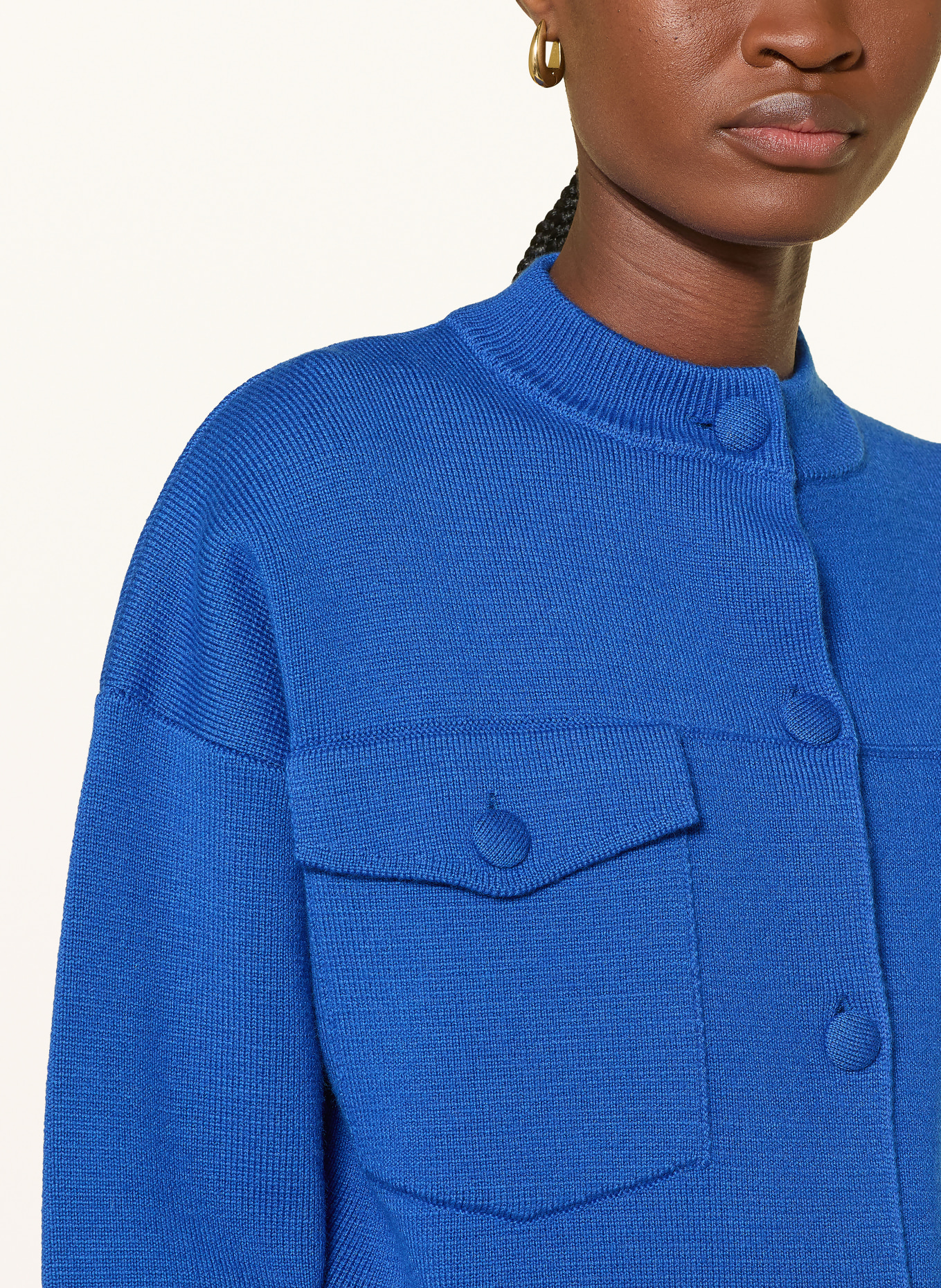 Rich & Royal Gebreid vest: BLAUW