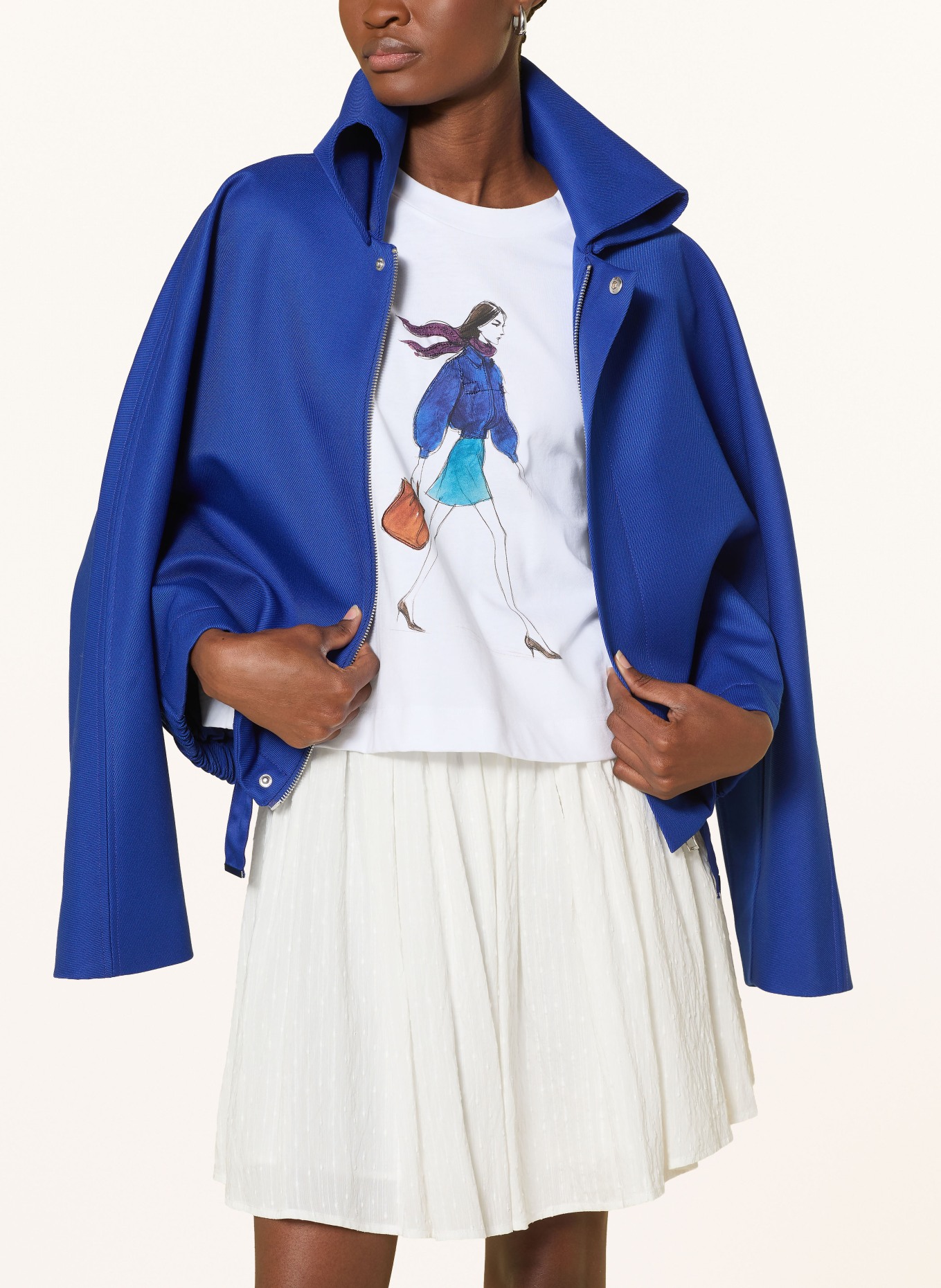 Rich & Royal T-shirt: WHITE / BROWN / BLUE