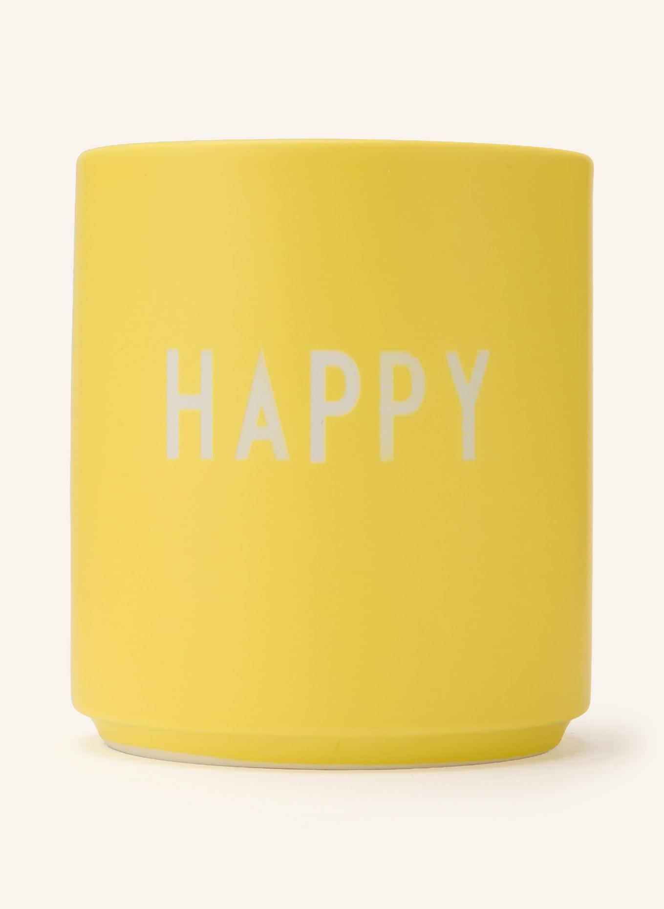 DESIGN LETTERS Becher: HELLGELB / WEISS